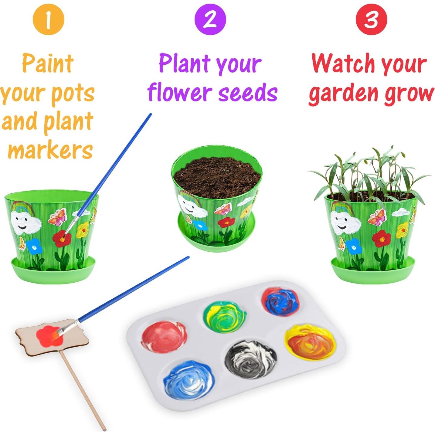 Kit de Jardinería para Niños Beinhome - Manualidades y Pintura