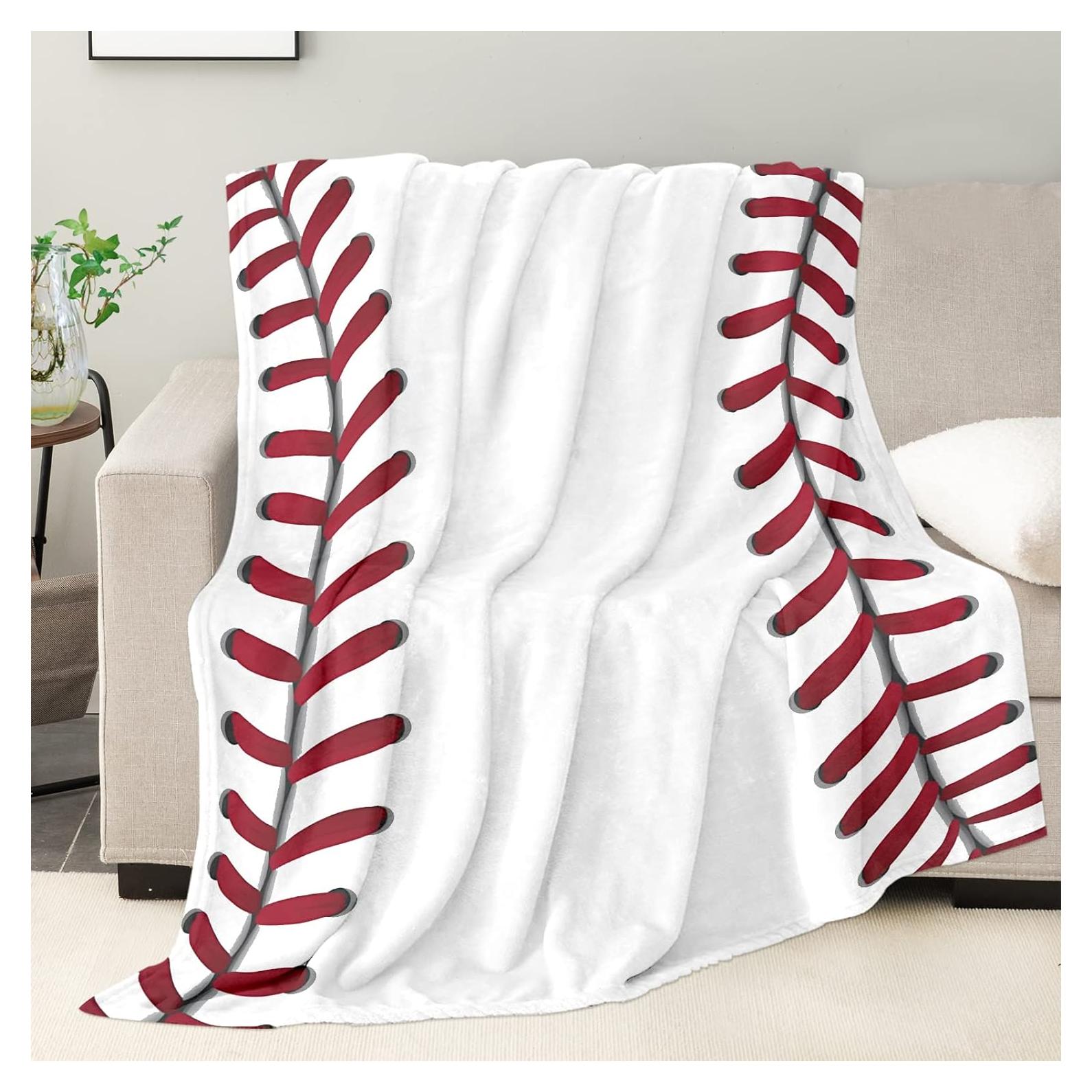 Manta de béisbol MASTIEE 127x152 cm para niños y adultos