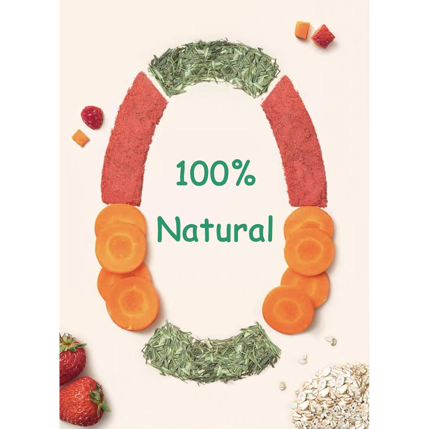 14 Piezas Juguetes Naturales para Conejos y Hámsters Finymk