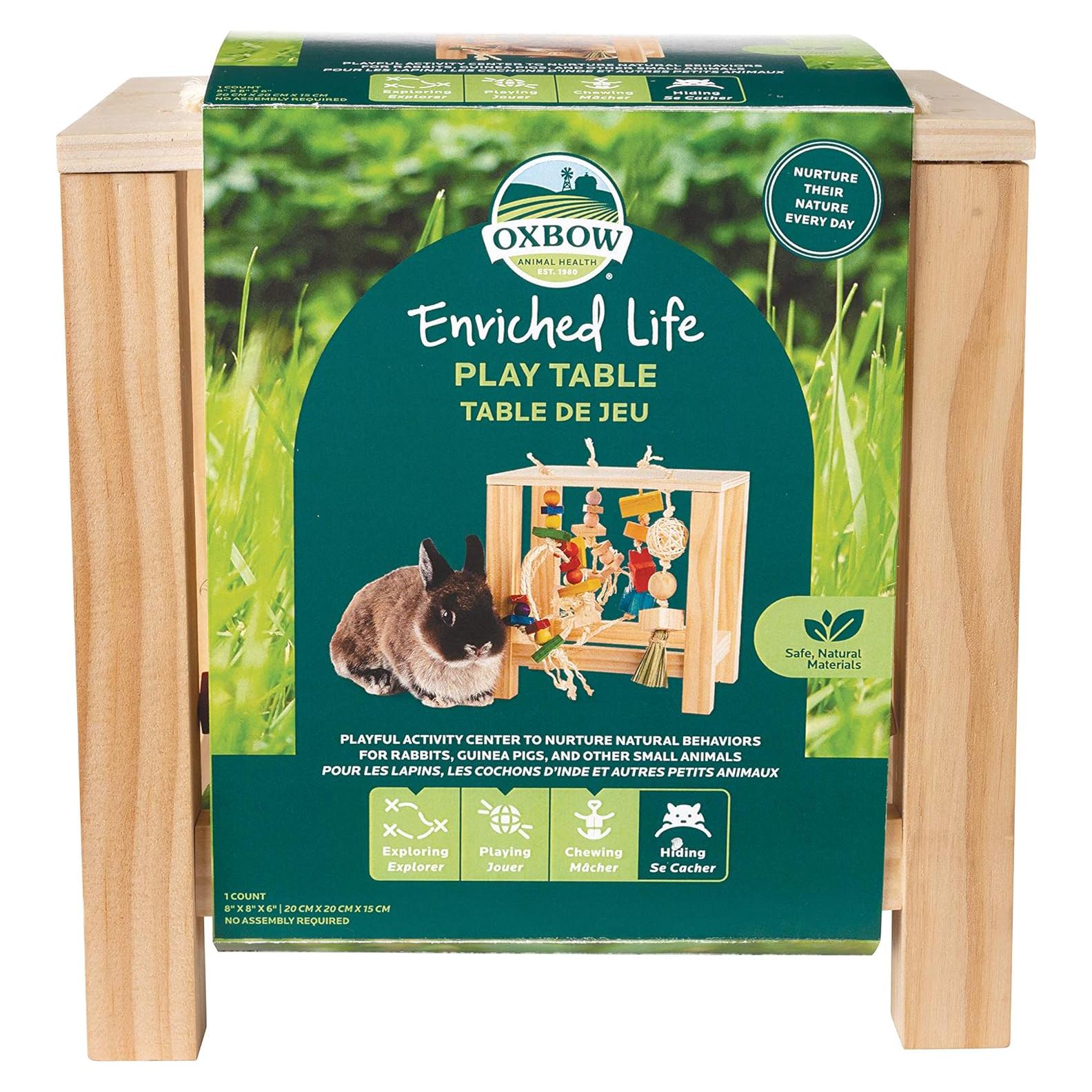 Mesa de Juego Oxbow para Conejos y Cobayas 15.5x20.1cm