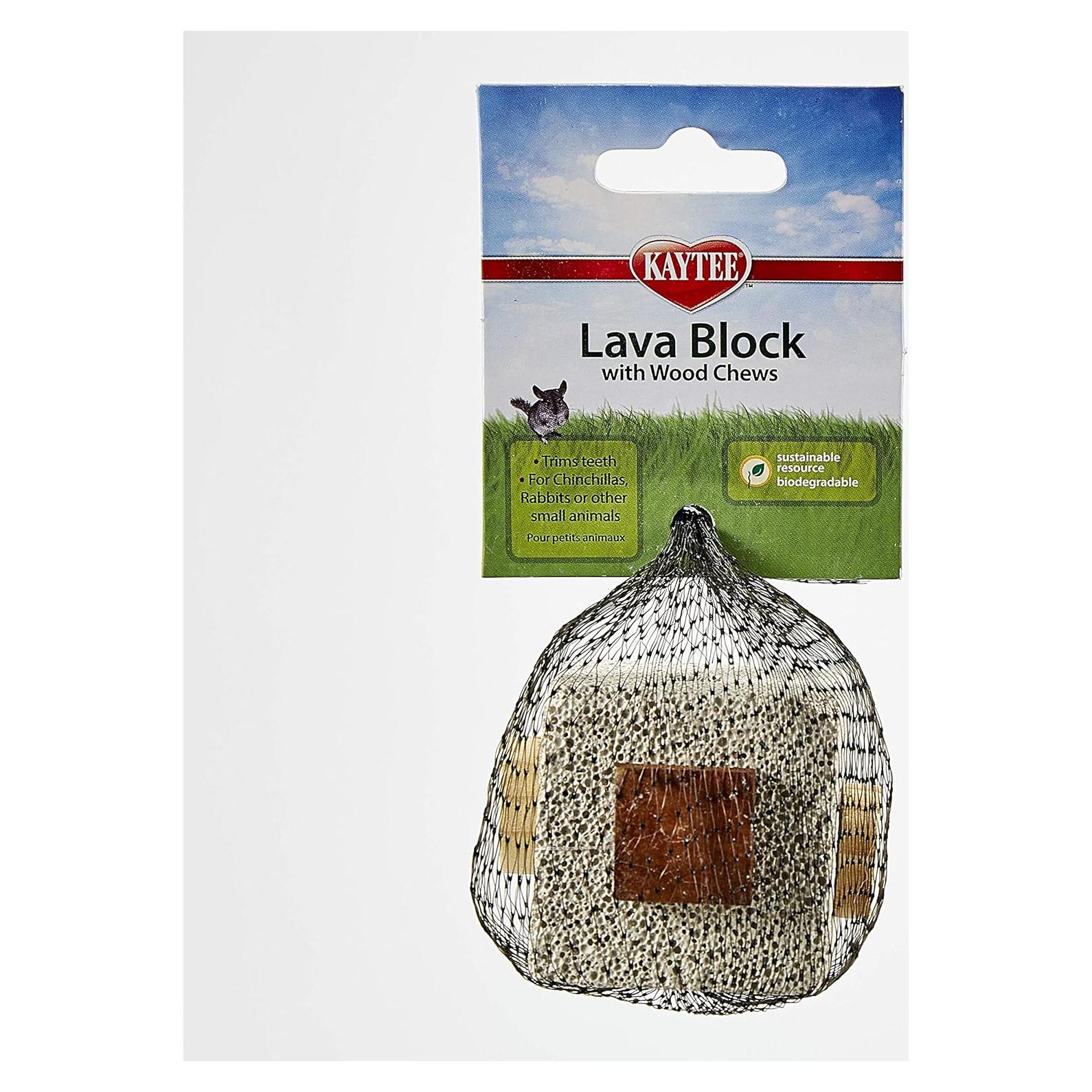 Juguete de Masticar Kaytee Lava Block 5.7 cm para Mascotas