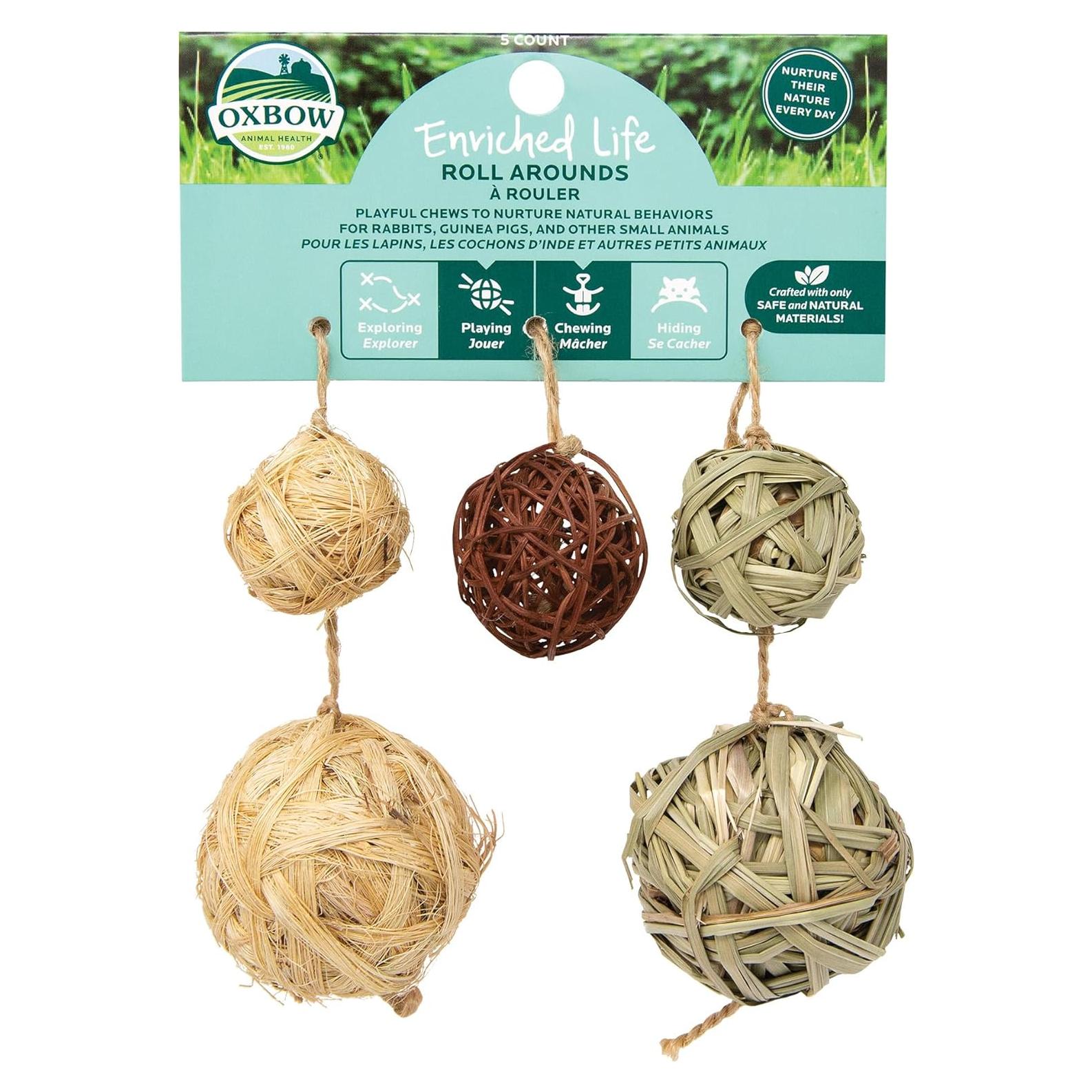 Juguete Enriquecido para Conejos y Cobayas Oxbow 5x13x17cm