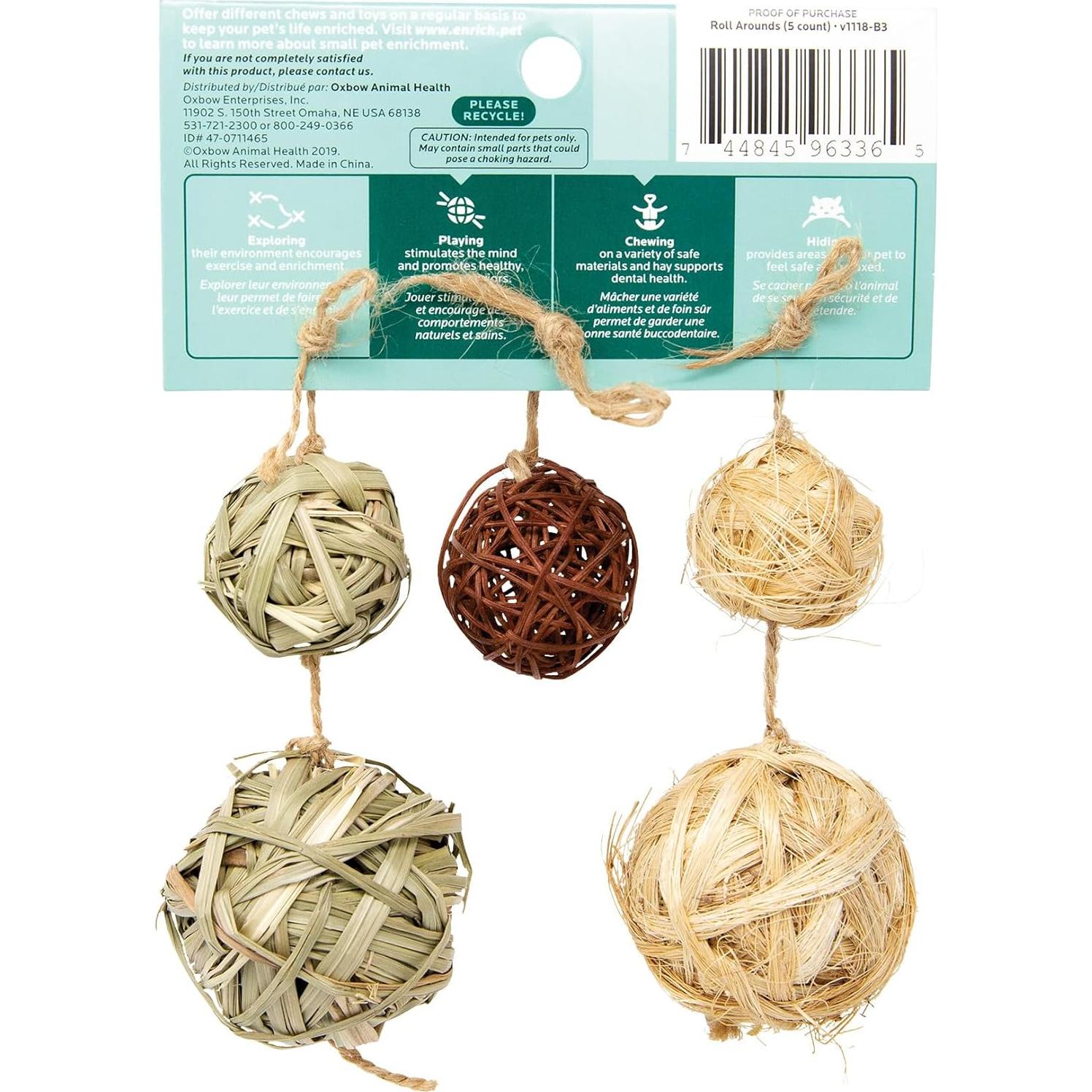 Juguete Enriquecido para Conejos y Cobayas Oxbow 5x13x17cm