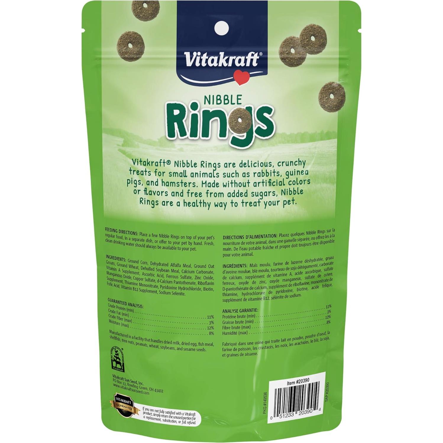 Golosinas Crujientes Vitakraft Nibble Rings 300 Unidades