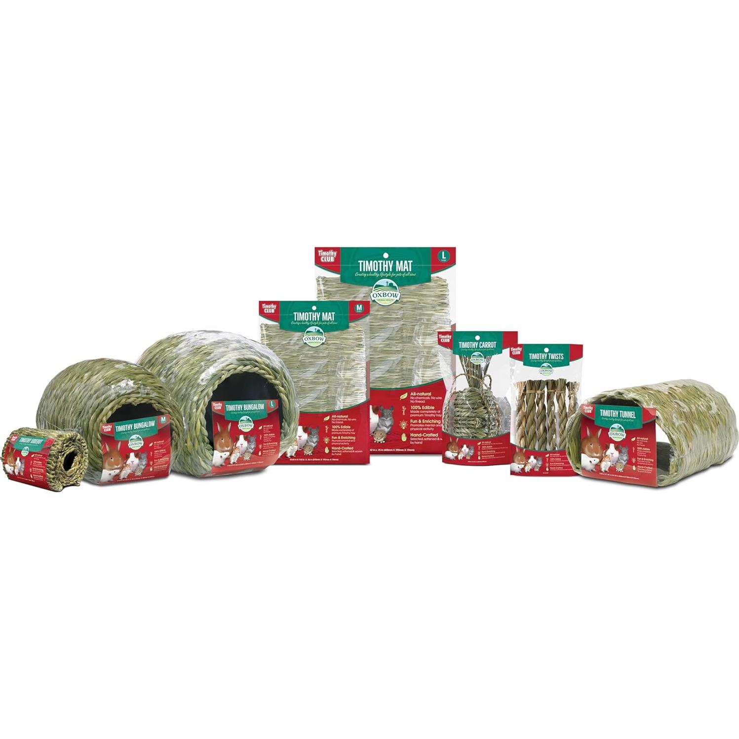 Mat de Heno de Timothy Oxbow Mediano 100% Natural para Mascotas