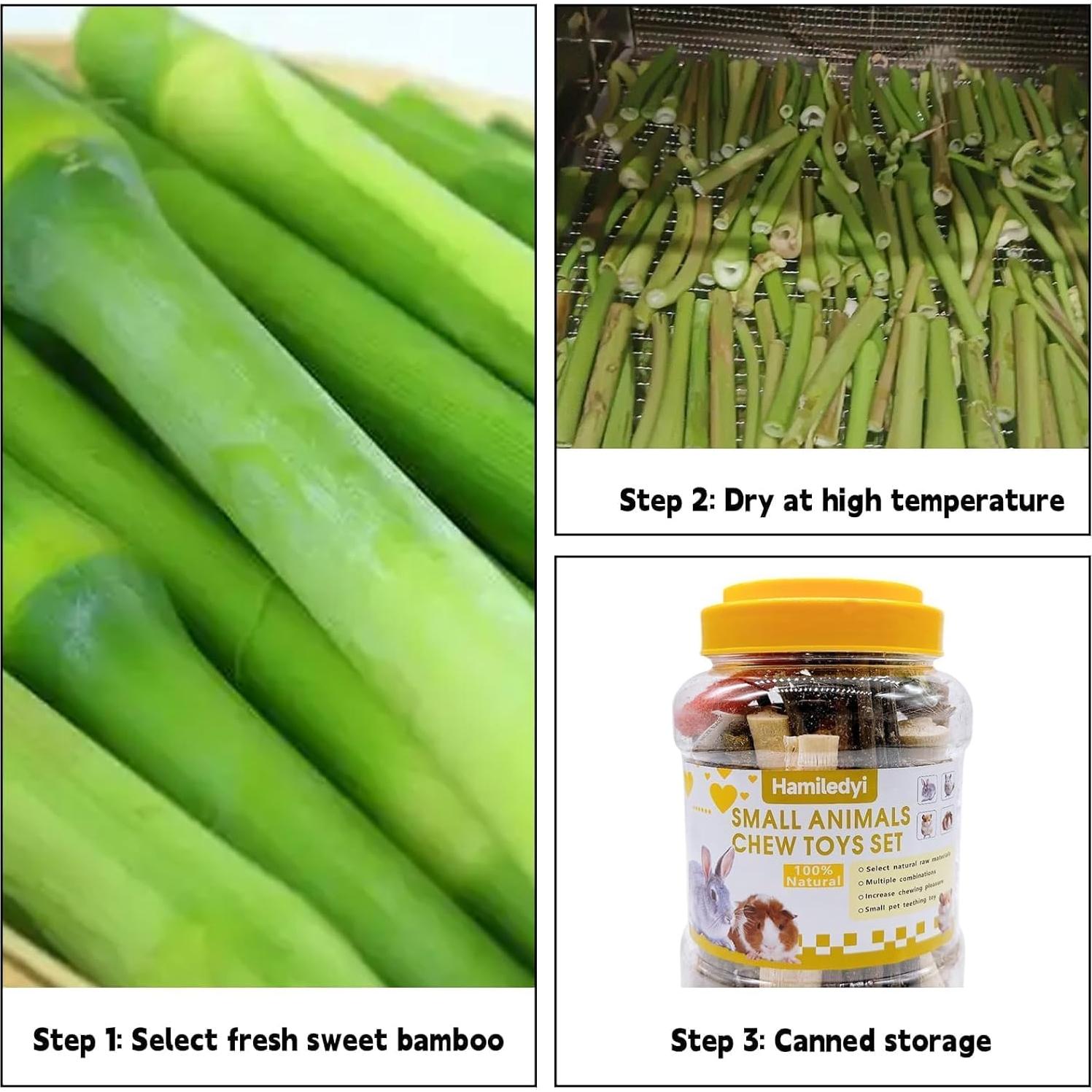 Juguetes Masticables para Conejos Hamiledyi 450g Pasto Timothy