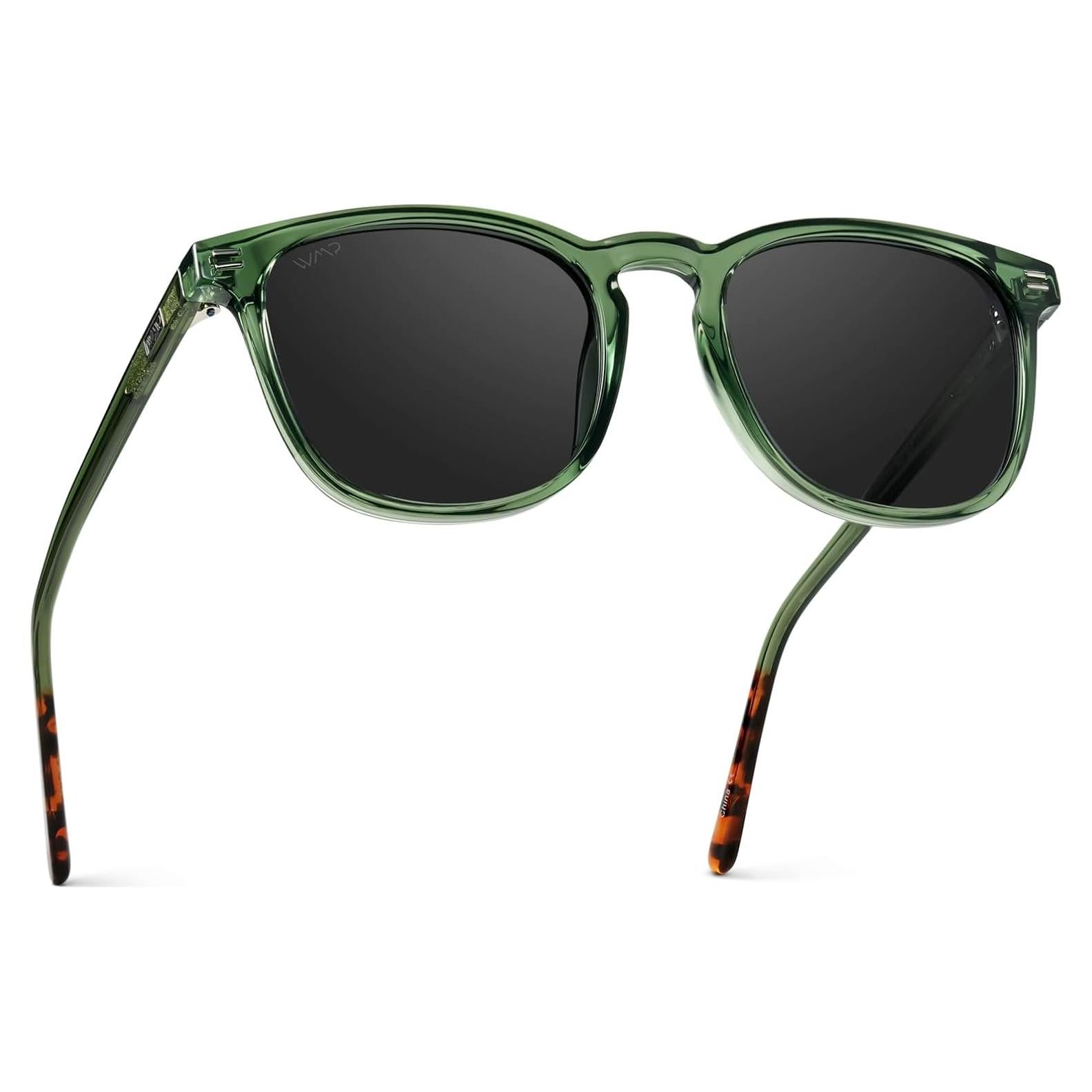 Gafas de Sol Polarizadas WMP para Hombre - Marco Verde Esmeralda
