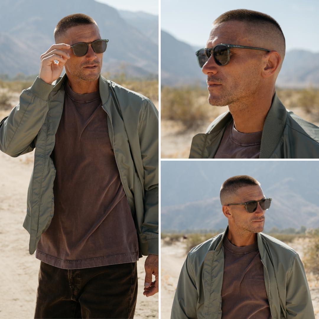 Gafas de Sol Polarizadas WMP para Hombre - Marco Verde Esmeralda