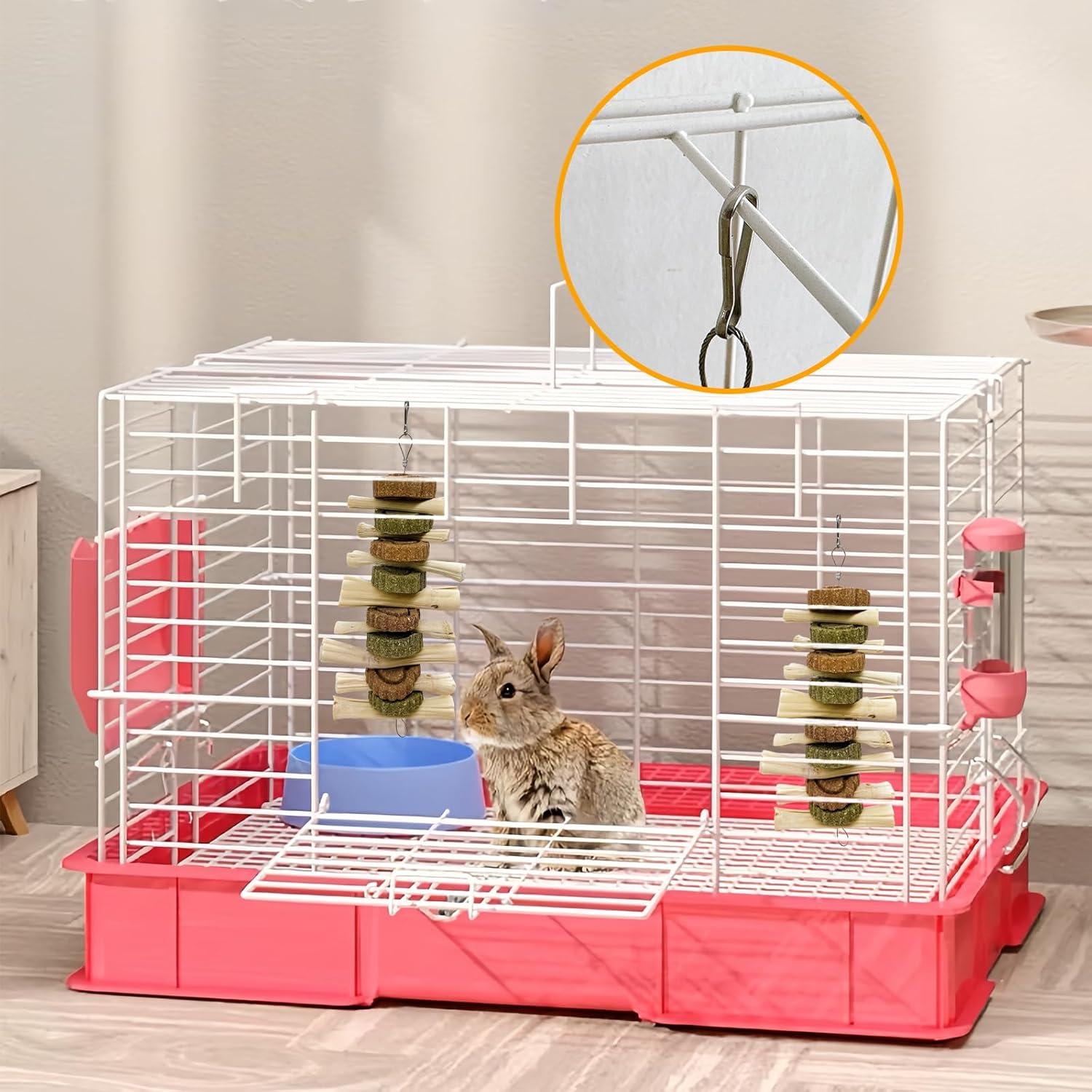 3 Juguetes de Masticar para Conejos Hamiledyi - Pastel de Hierba Natural