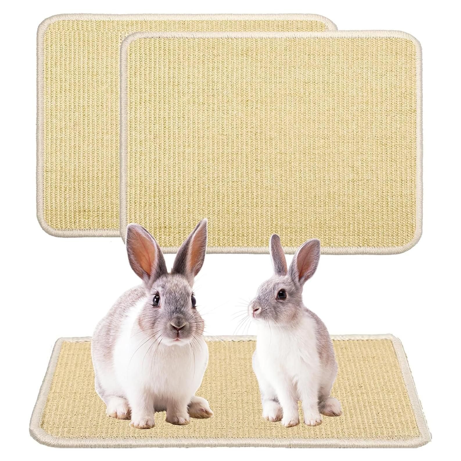 Alfombra Rascadora para Conejos KABASI 2 Piezas 40x30 cm