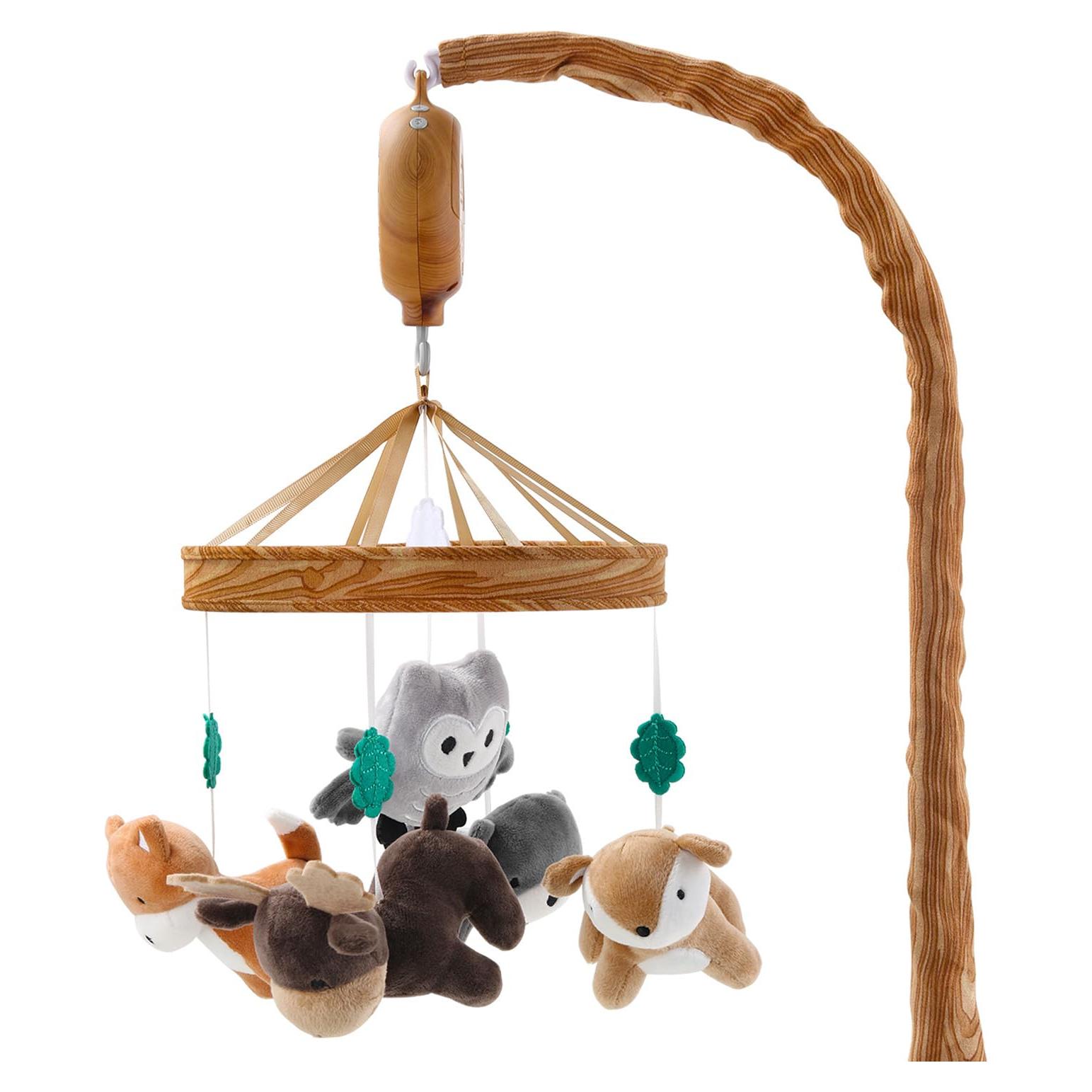 Móvil de Cuna Musical The Peanutshell - 12 Canciones, Madera