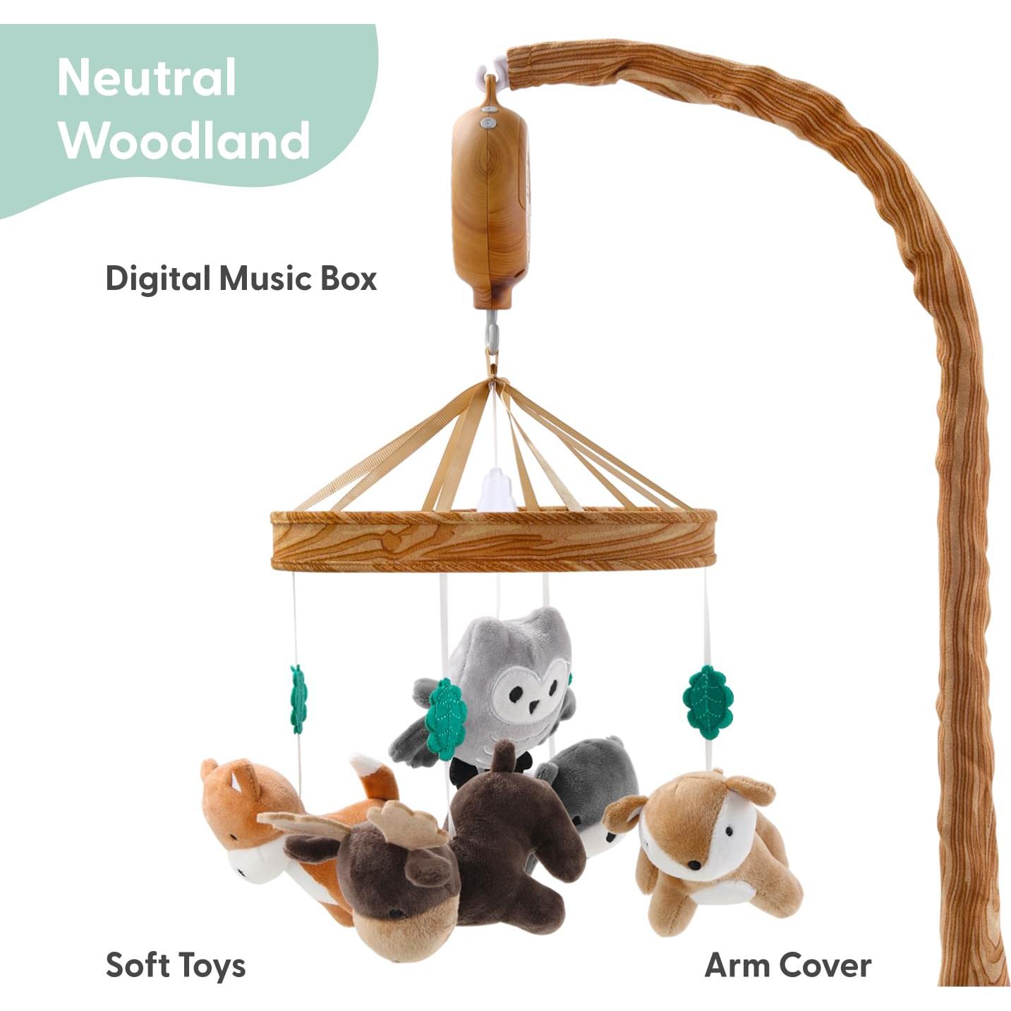 Móvil de Cuna Musical The Peanutshell - 12 Canciones, Madera