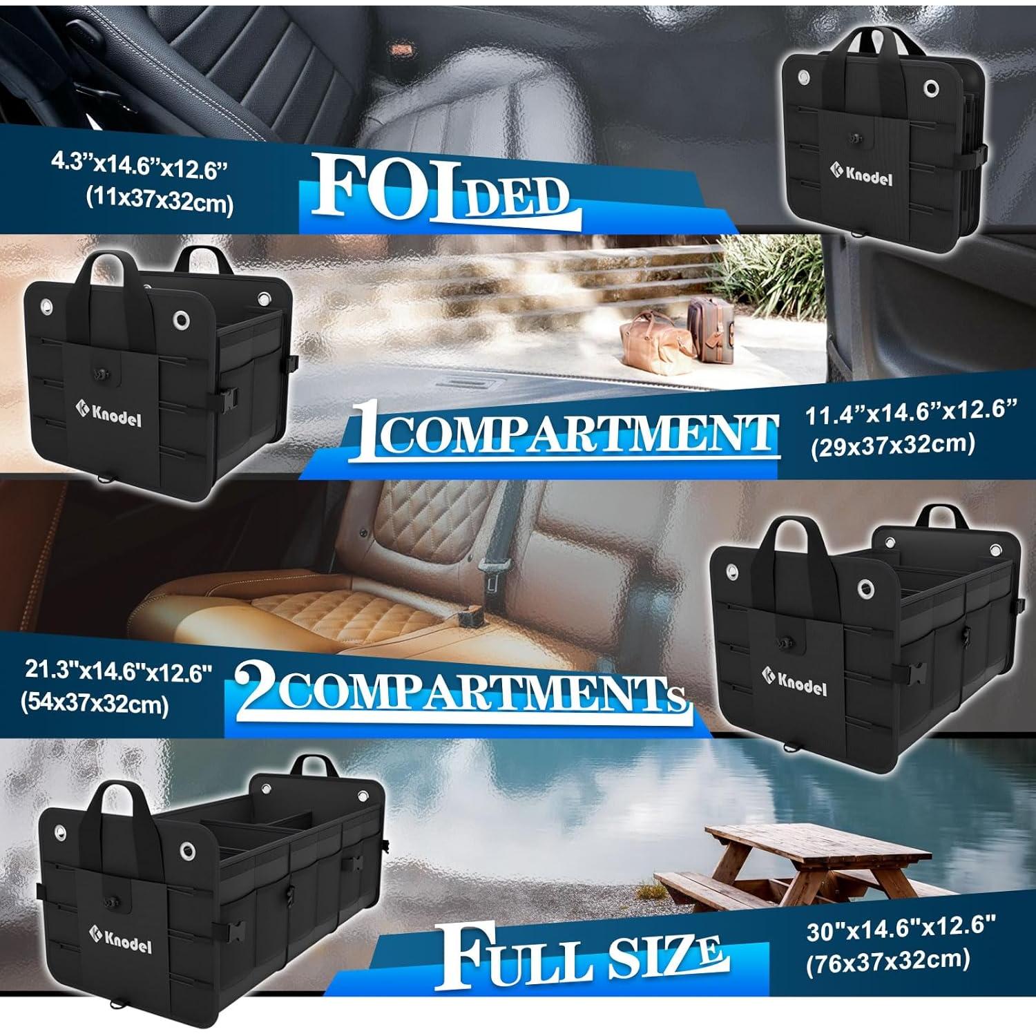 Organizador de Maletero K KNODEL Plegable 90L Negro