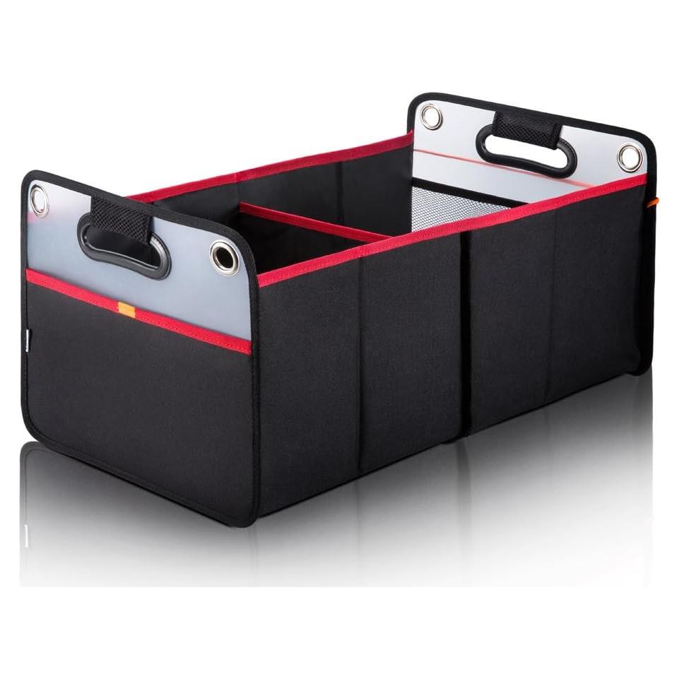 Organizador de Maletero COVAX Plegable 24L Negro/Rojo