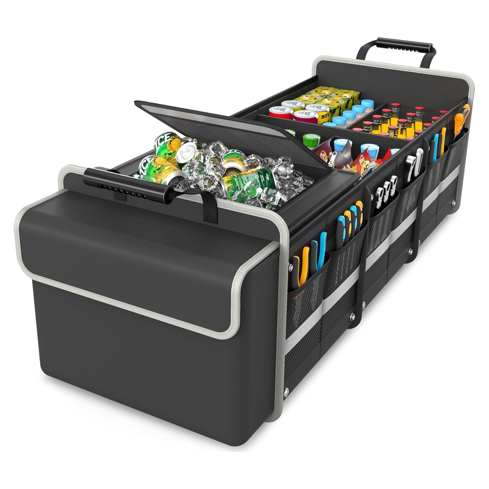 Organizador de Maletero XXL 110L TITIYIOF Negro Impermeable