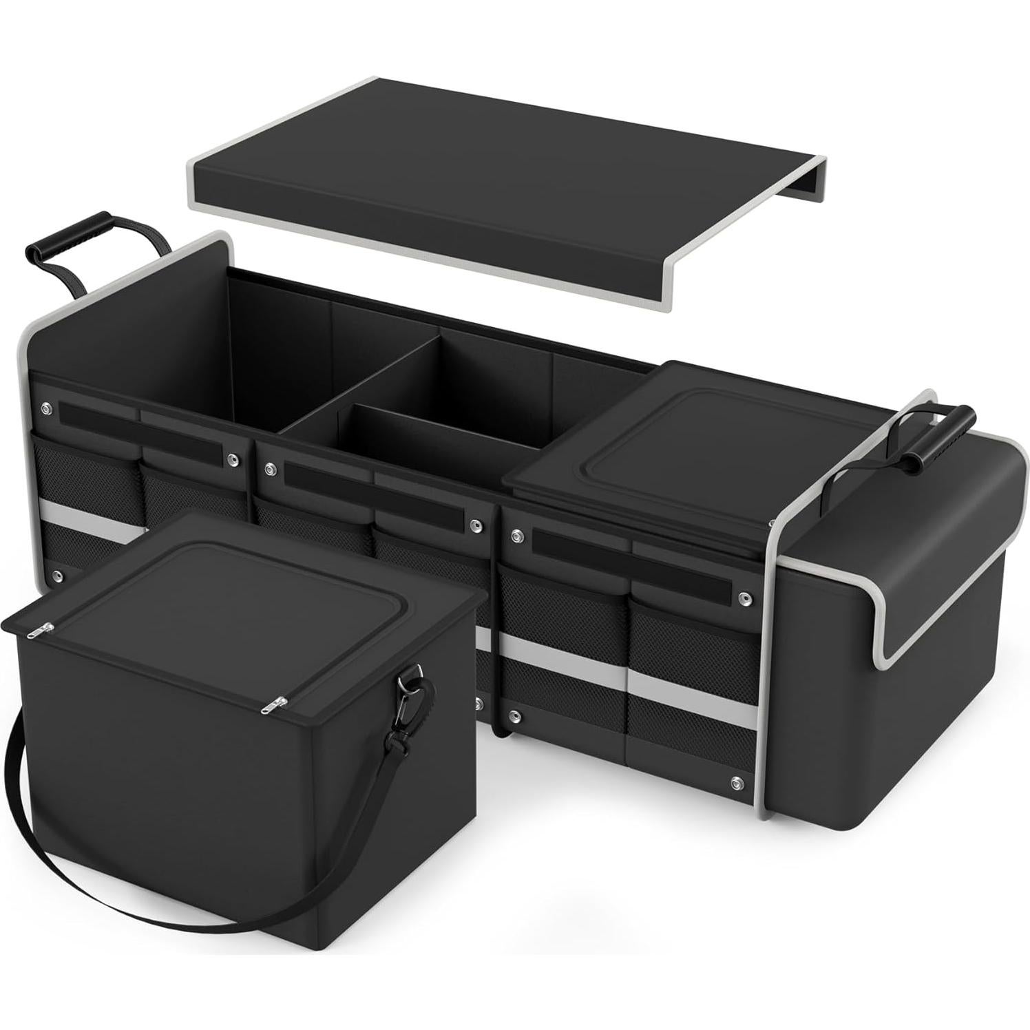 Organizador de Maletero XXL 110L TITIYIOF Negro Impermeable