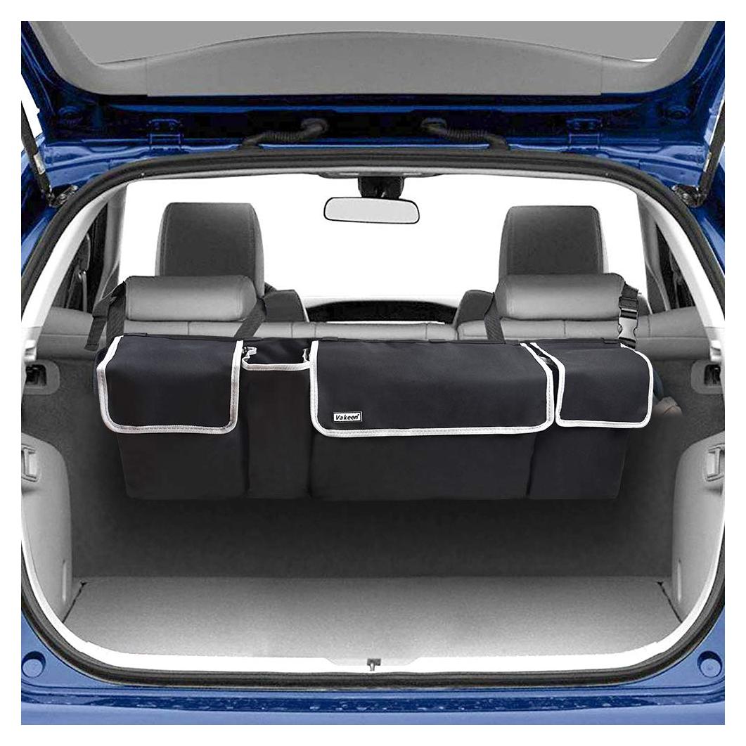 Organizador de Maletero Vakeen Plegable 4 Bolsillos Negro