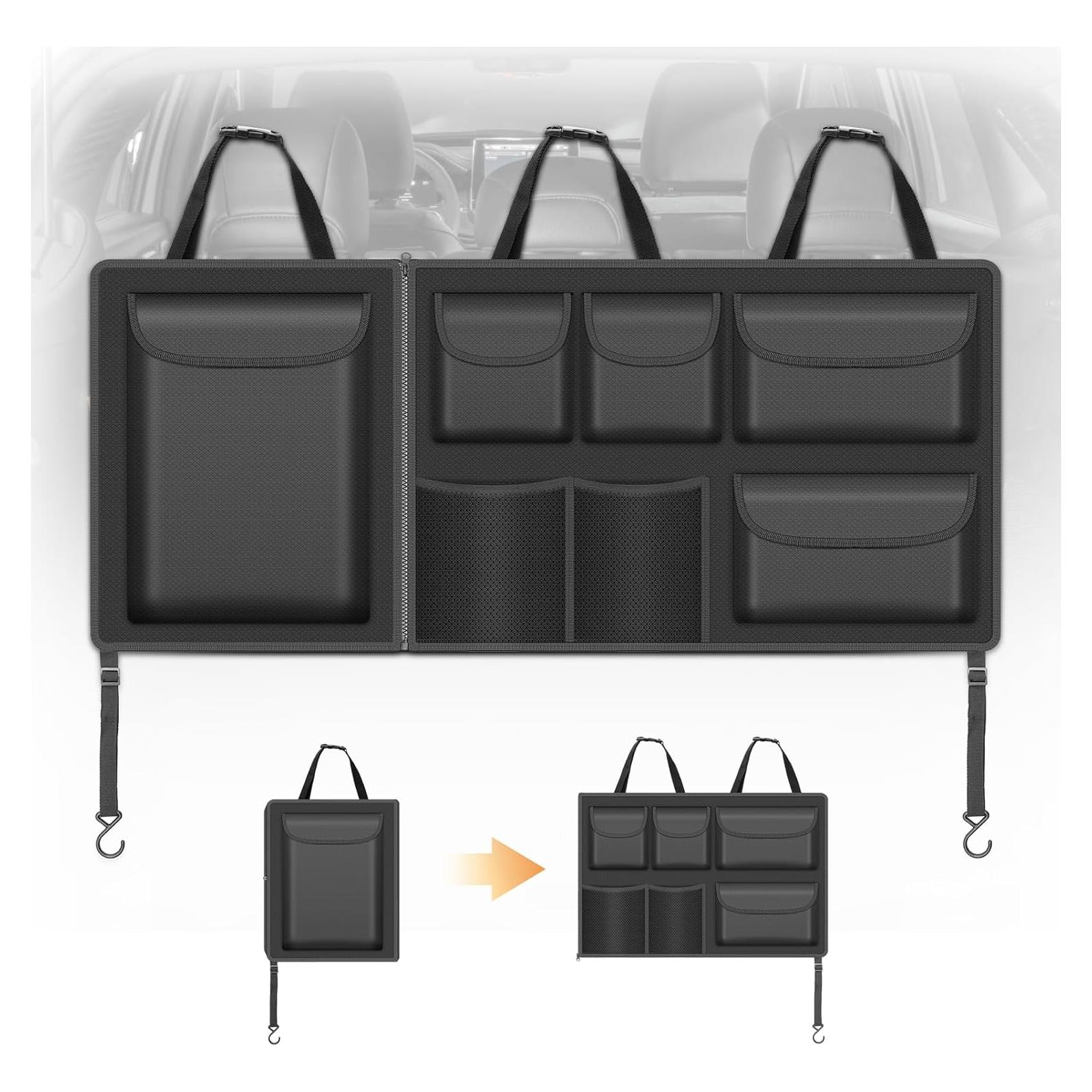 Organizador de Maletero Colgante Automiim 7 Compartimentos Negro