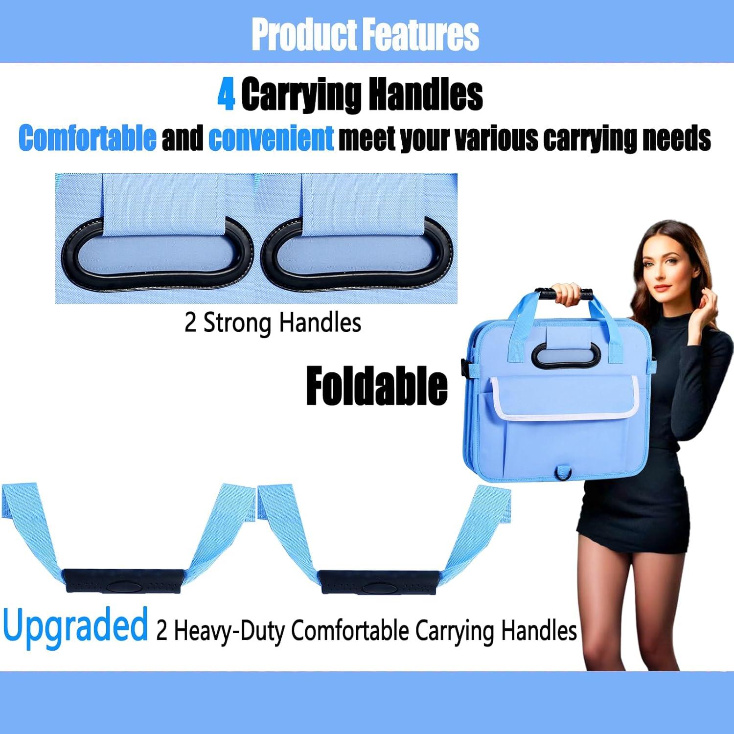 Organizador de Maletero Plegable Zhiyanz 72L Azul Impermeable