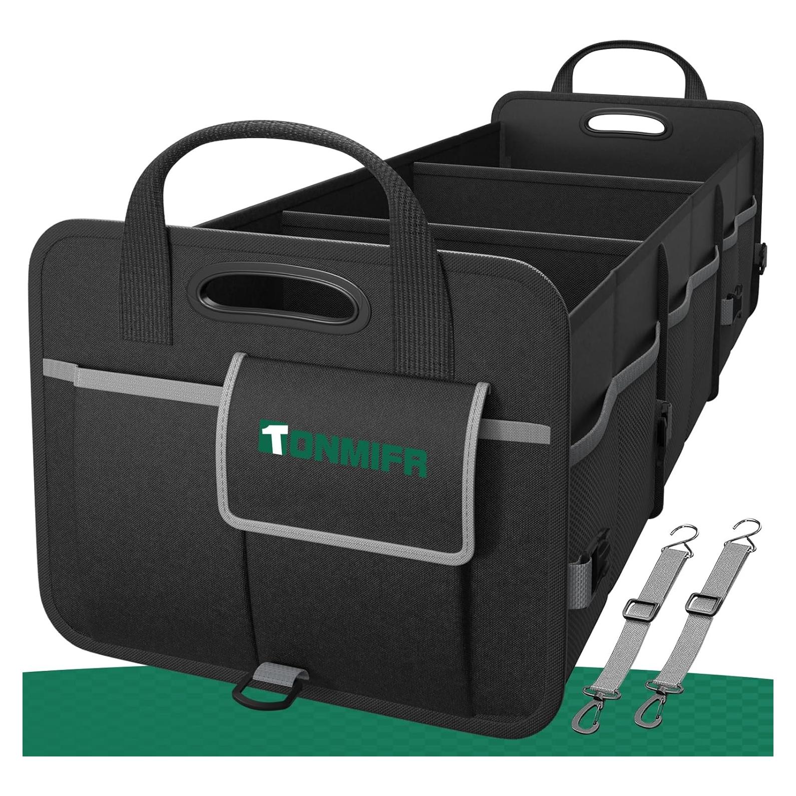 Organizador de Maletero Tonmifr 92L Plegable para SUV y Coche