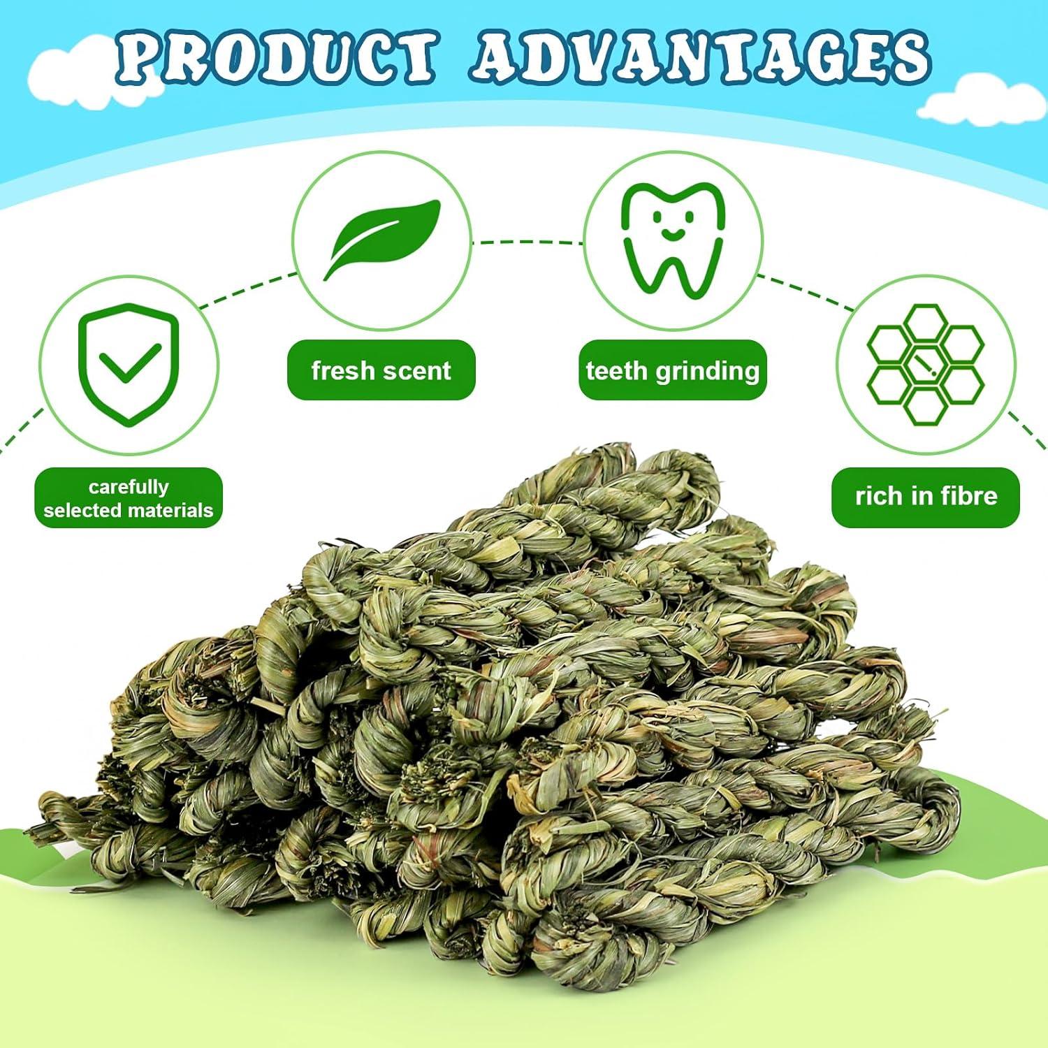 25 Palos de Heno Timothy para Conejos y Roedores - Matafat