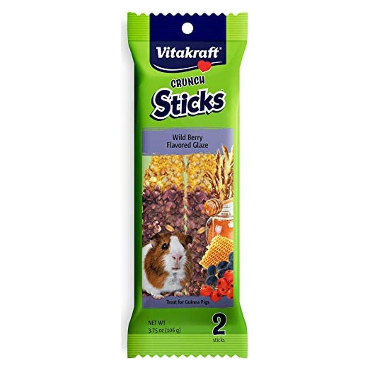 Vitakraft Crunch Sticks para Cobayas - Frutos Silvestres y Miel