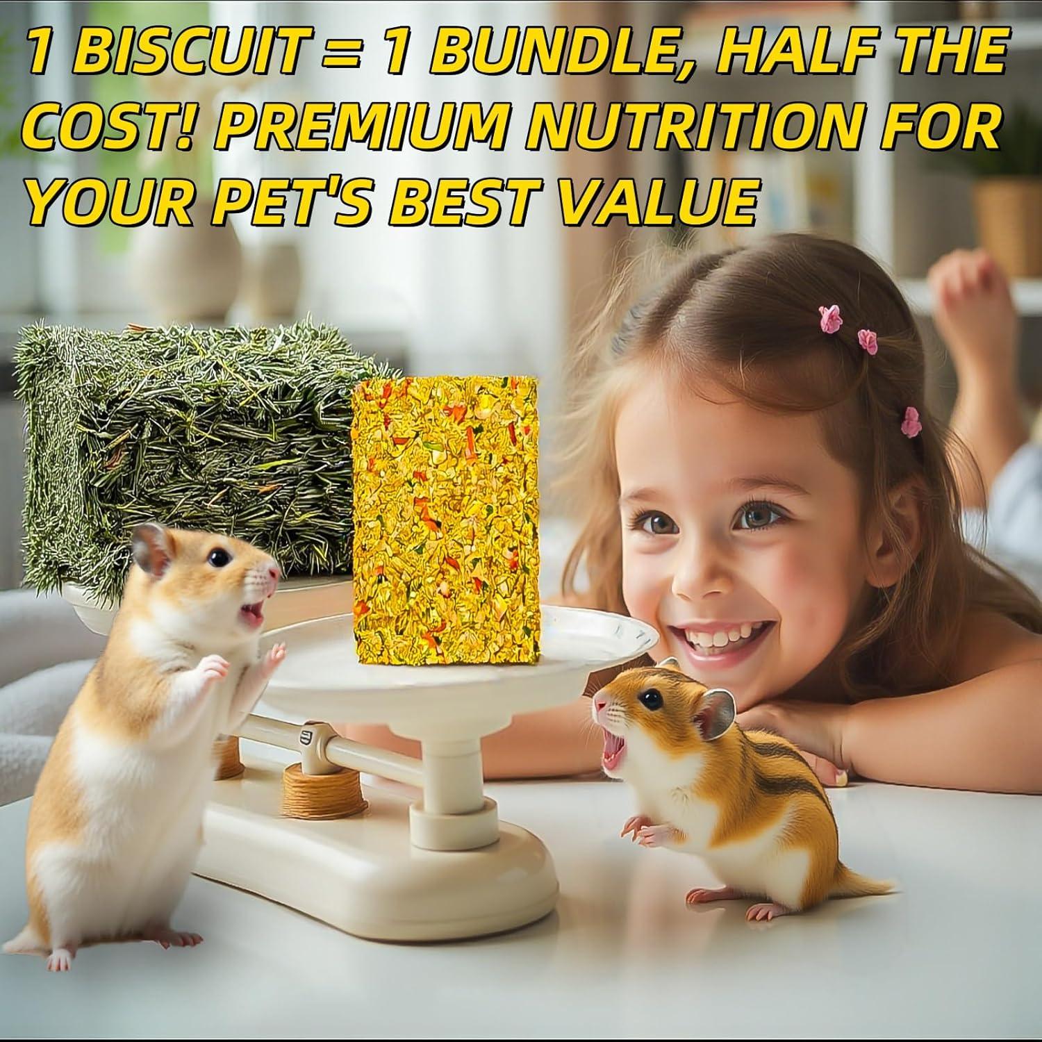 Galletas Crujientes para Conejos GREMBEB 10pcs Heno Timothy