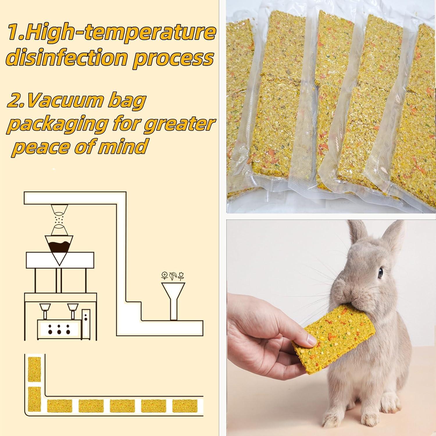 Galletas Crujientes para Conejos GREMBEB 10pcs Heno Timothy