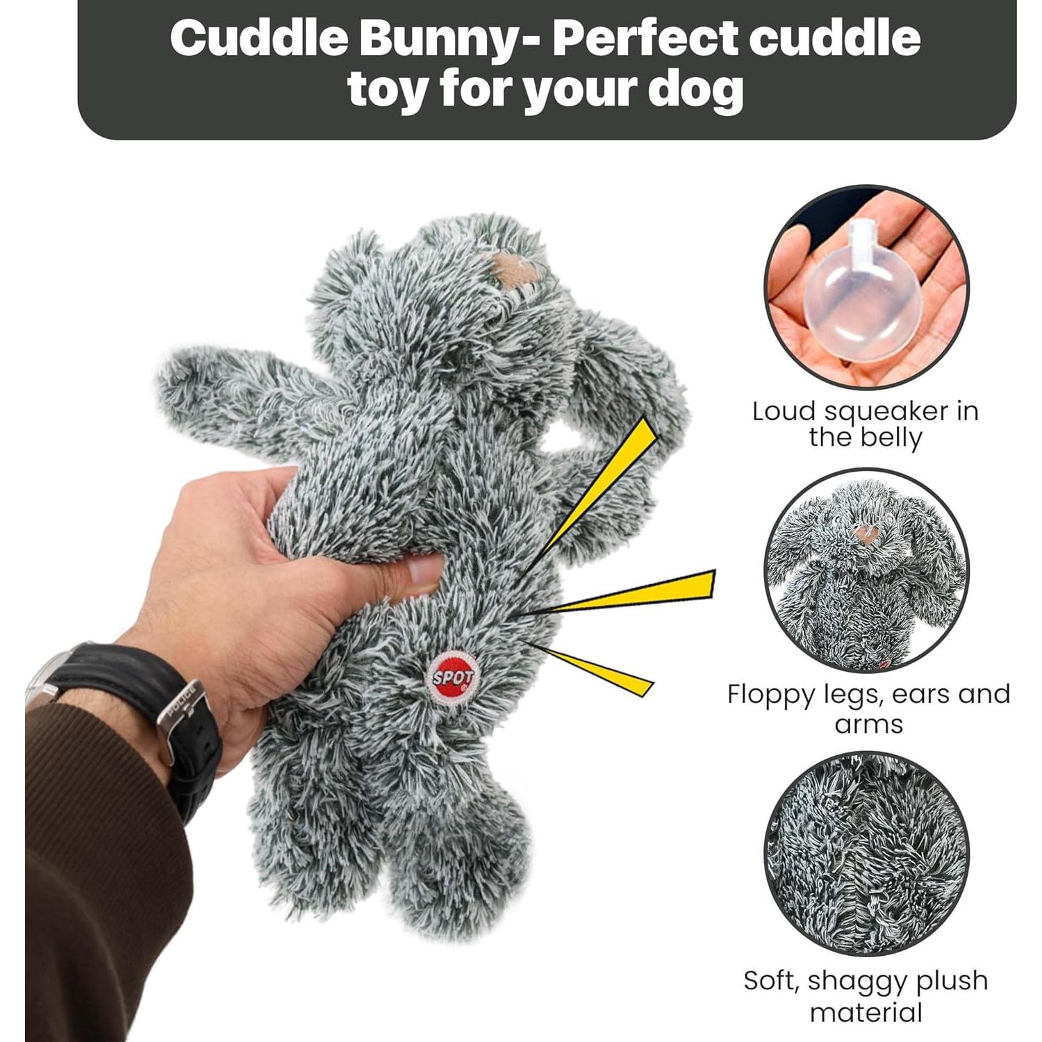 Juguete para Perros SPOT Conejito de Abrazo 33 cm Suave