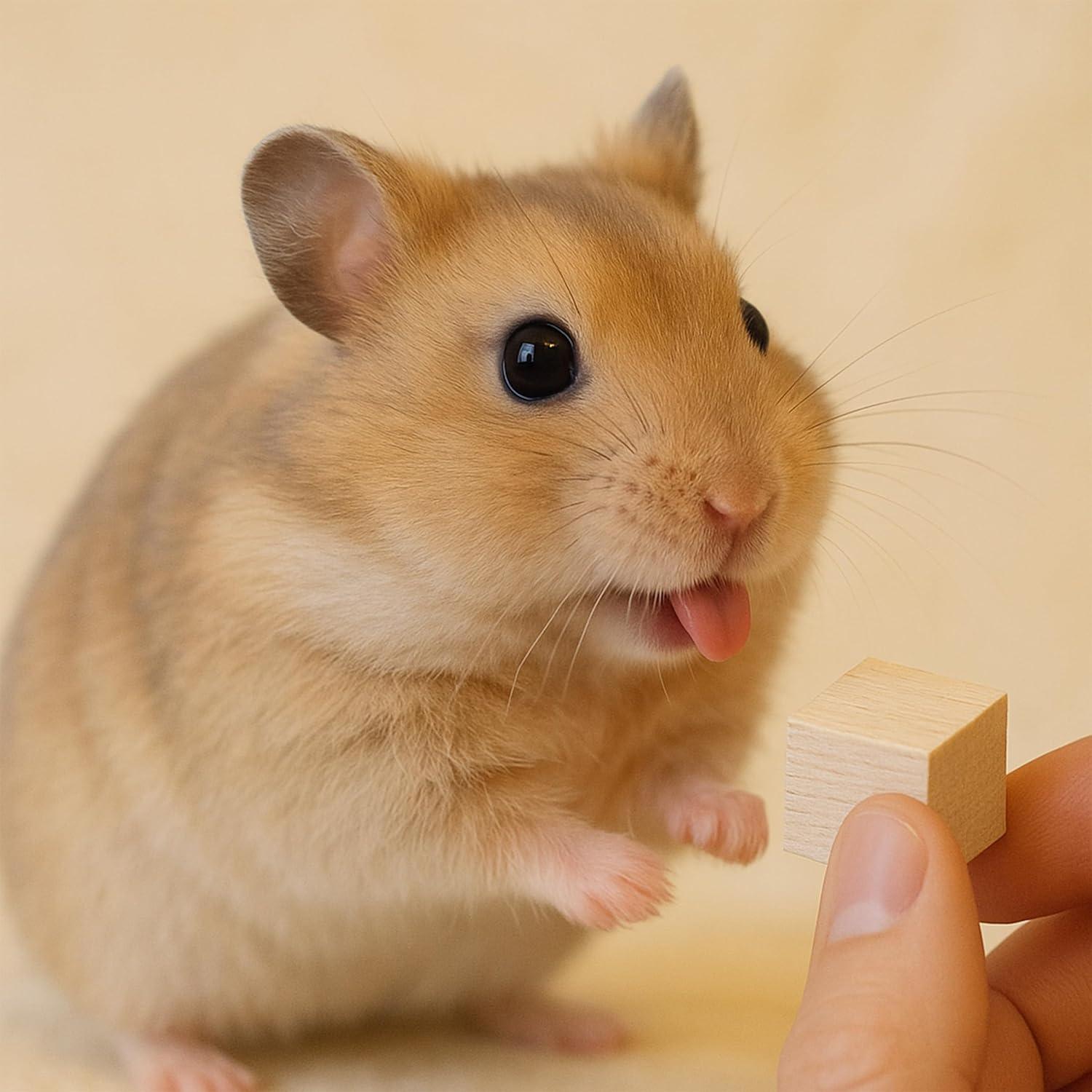 16 Piezas Juguetes Masticables de Madera Balsa para Mascotas