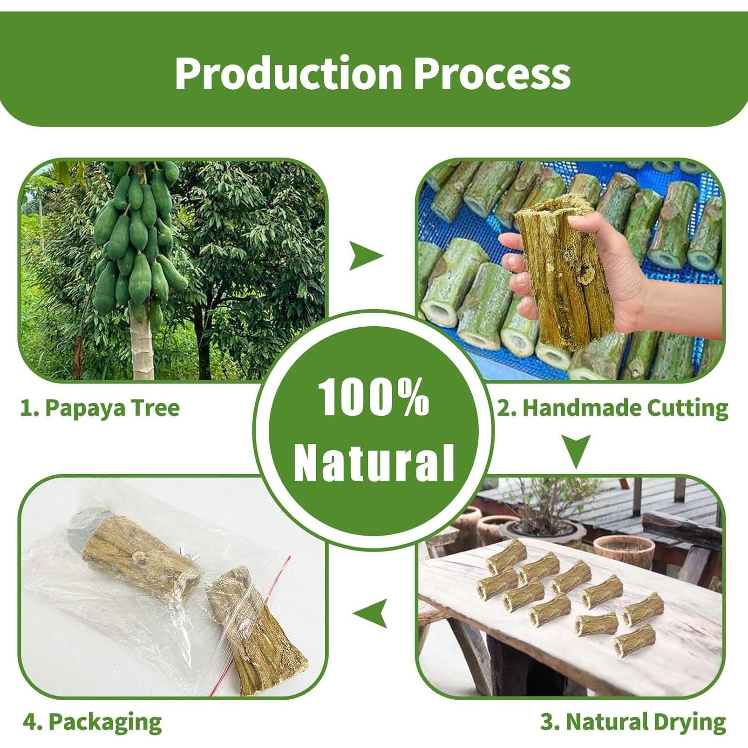 Juguetes de Masticar para Conejos Hamiledyi 2 Pcs Madera Orgánica