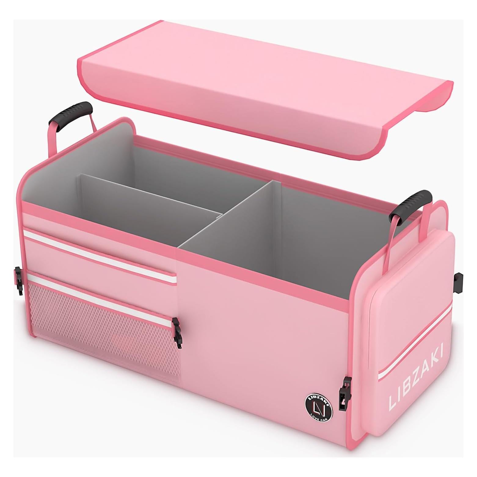 Organizador de Maletero LIBZAKI Plegable Rosa 63L/32L