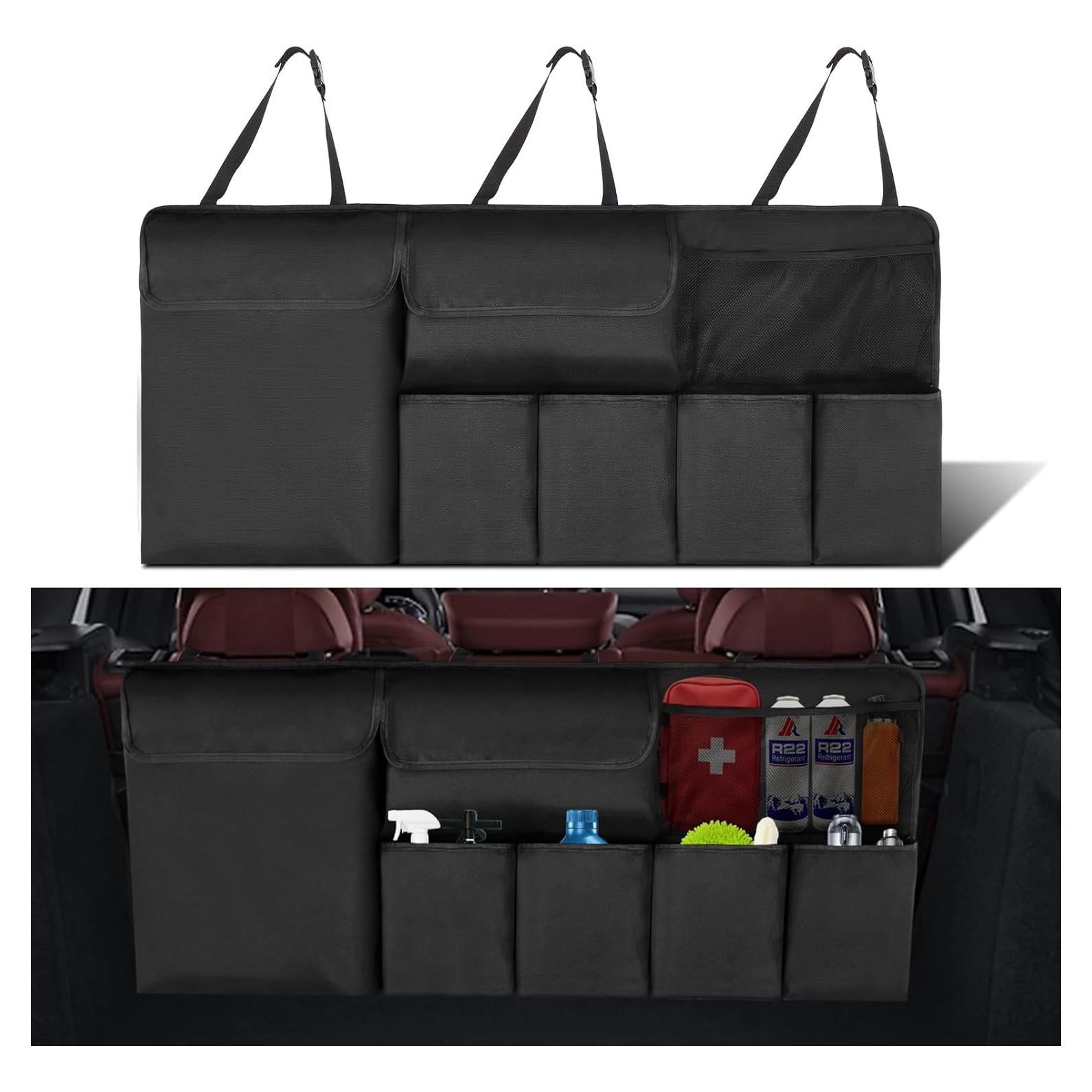 Organizador de Maletero de Coche NEWFOM 109 cm Plegable Negro