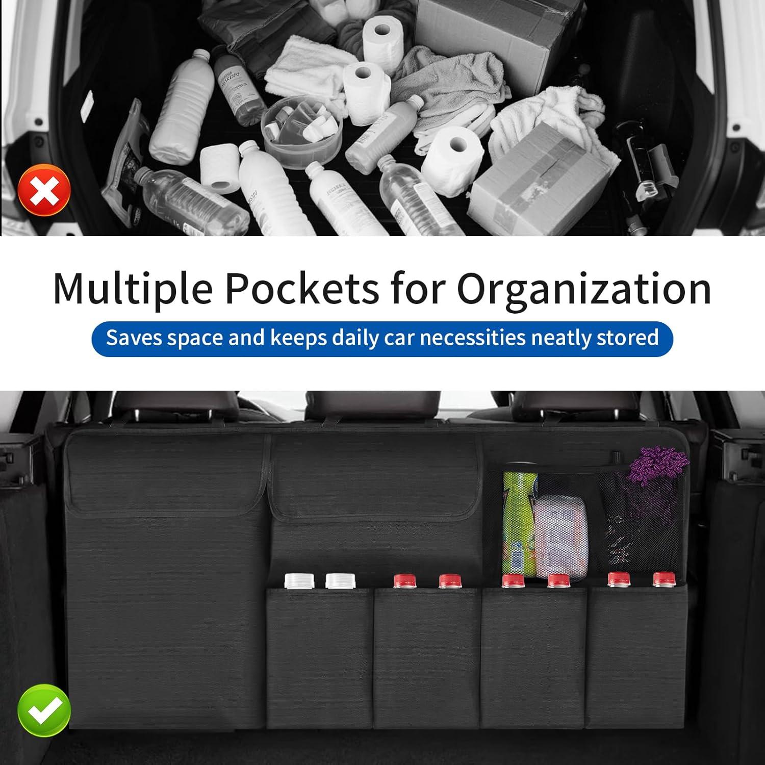 Organizador de Maletero de Coche NEWFOM 109 cm Plegable Negro