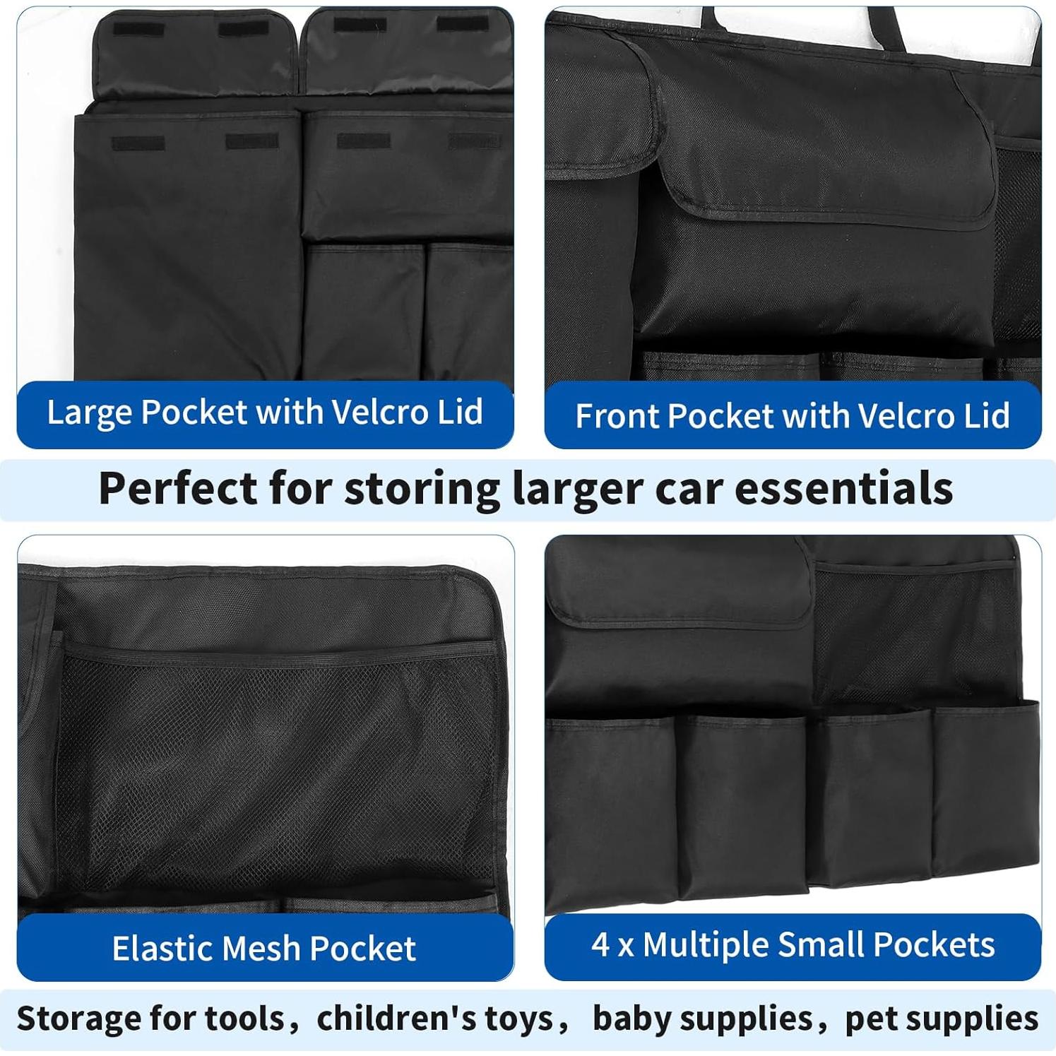 Organizador de Maletero de Coche NEWFOM 109 cm Plegable Negro
