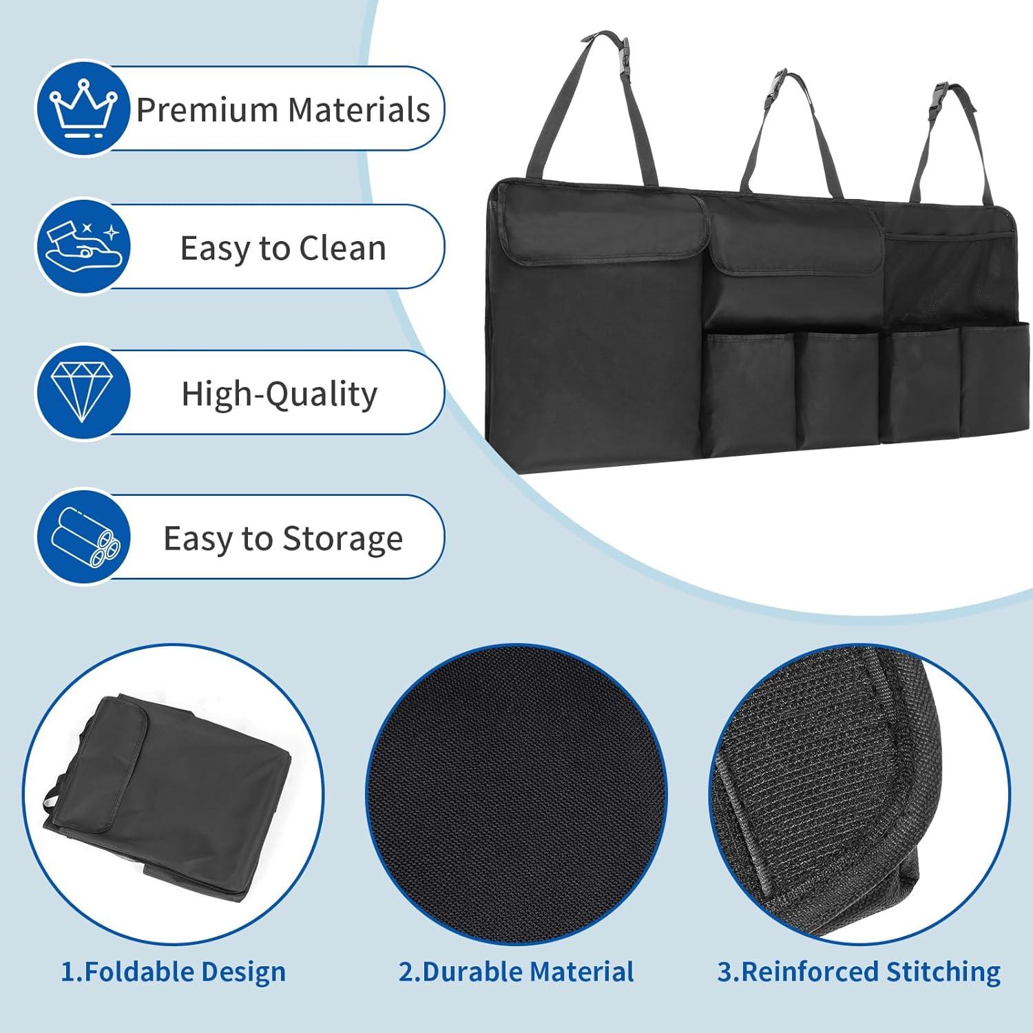 Organizador de Maletero de Coche NEWFOM 109 cm Plegable Negro