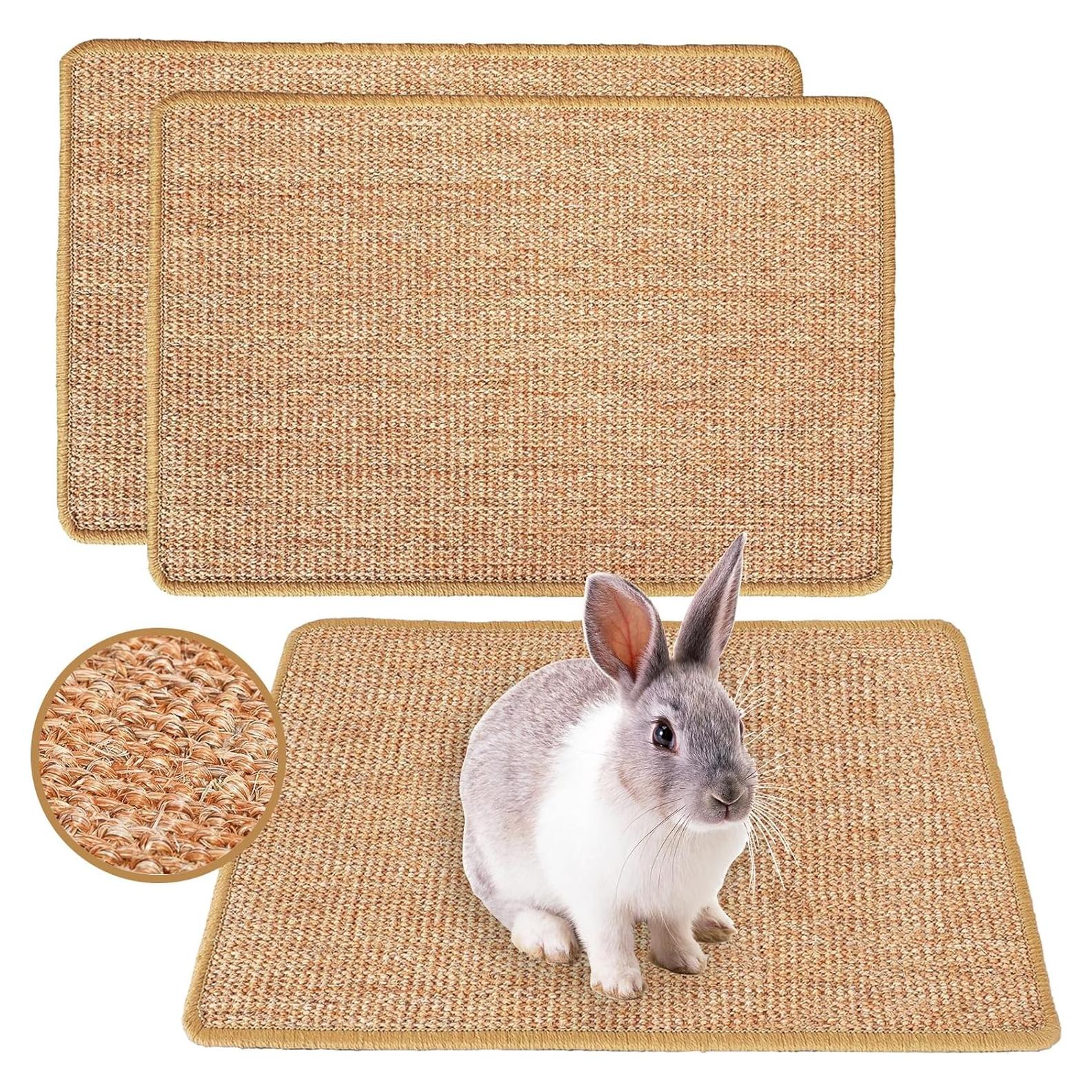 Alfombrilla de Rascado para Conejos Mooydee 40x30cm 2 Piezas