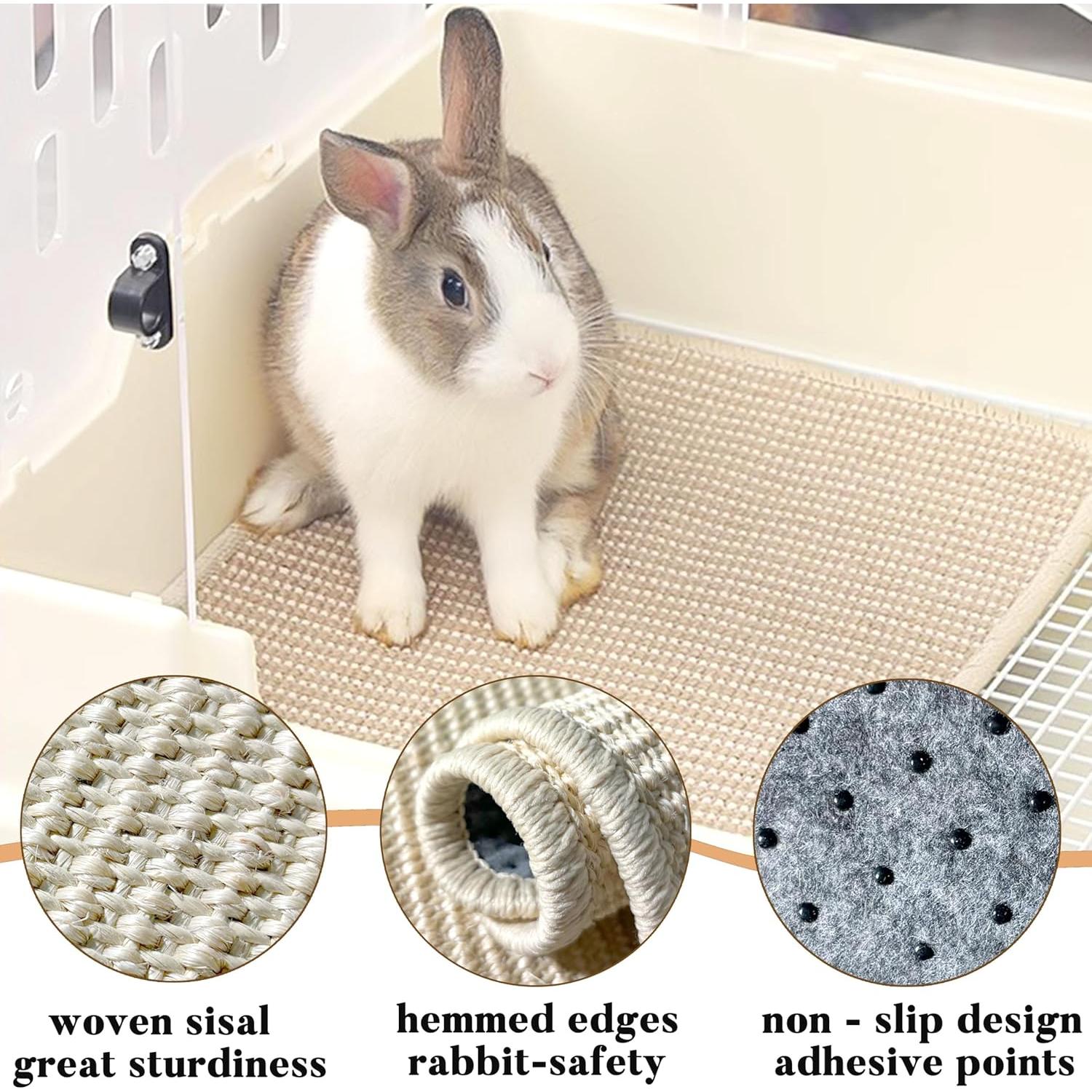 Almohadilla para Rascar Conejos Jevnd 40x30cm Sisal Natural