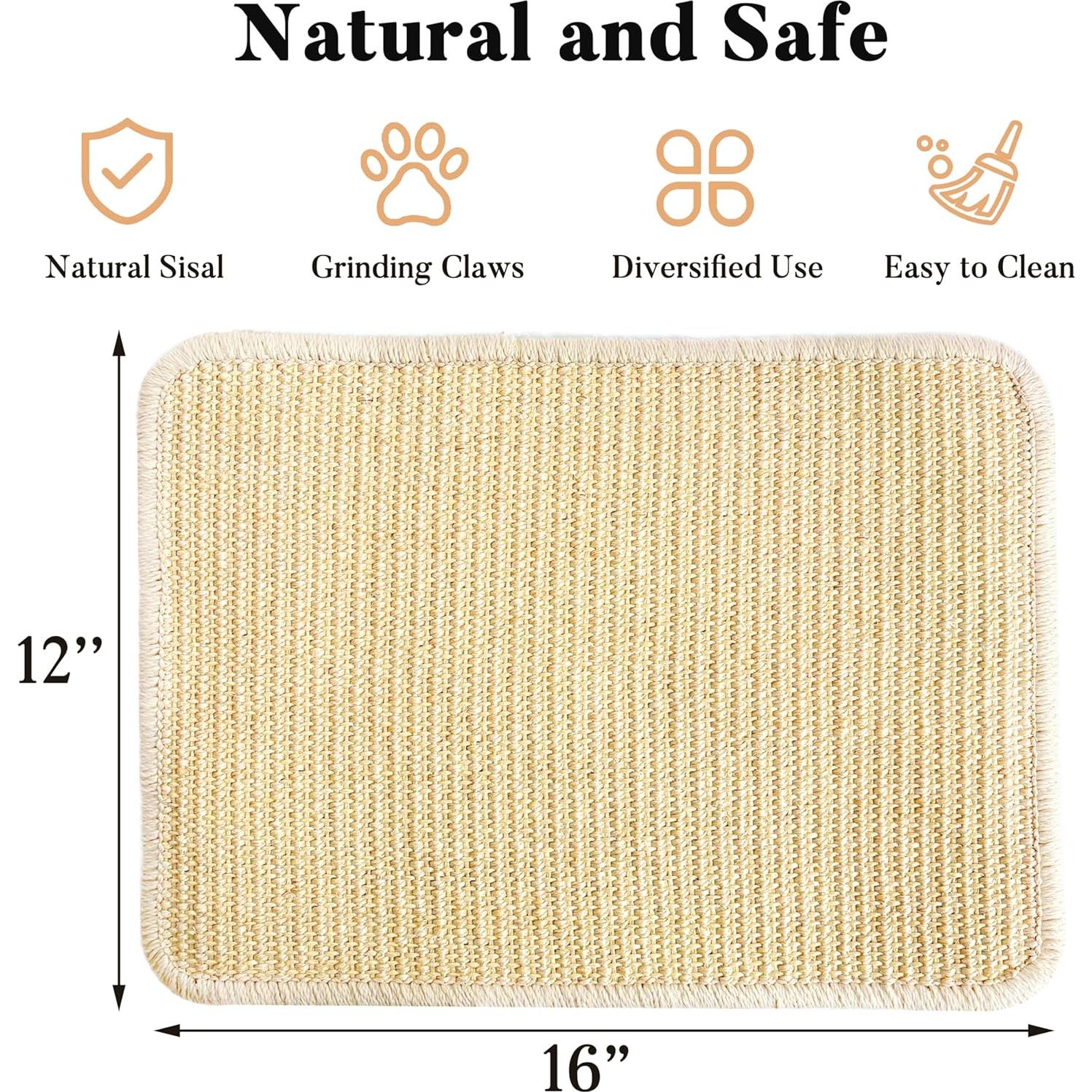 Almohadilla para Rascar Conejos Jevnd 40x30cm Sisal Natural