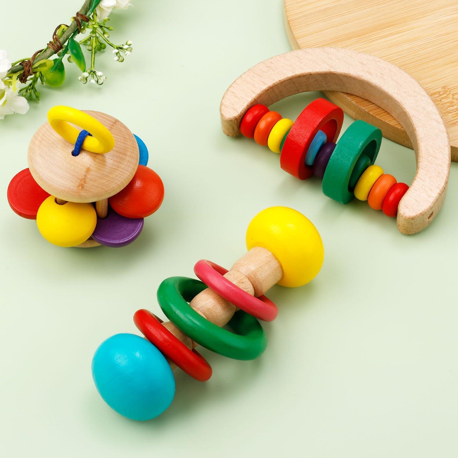 Juguetes de Madera para Conejos XIHIRCD - 3 Piezas Resistentes