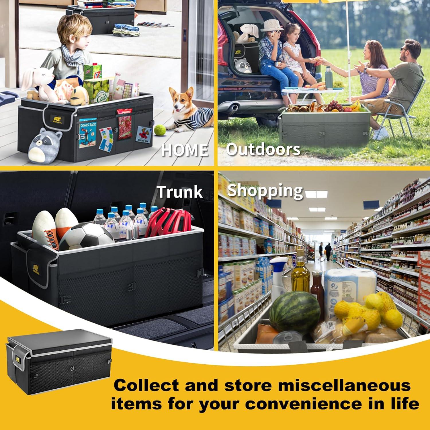 Organizador de Maletero MIKKUPPA 65L Tela Oxford Plegable