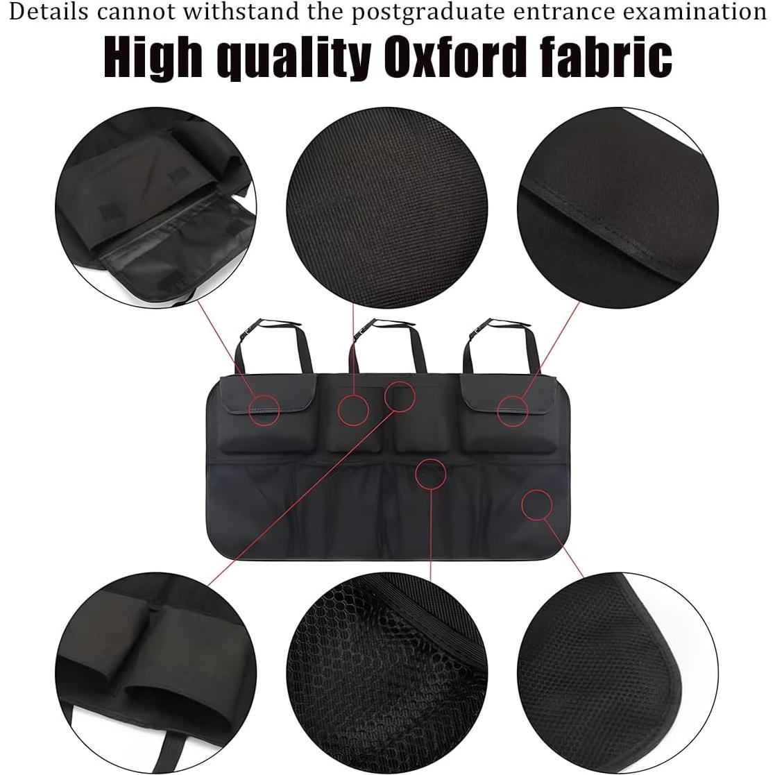 Organizador de Maletero de Coche Mandark, 8 Bolsillos, Tela Oxford