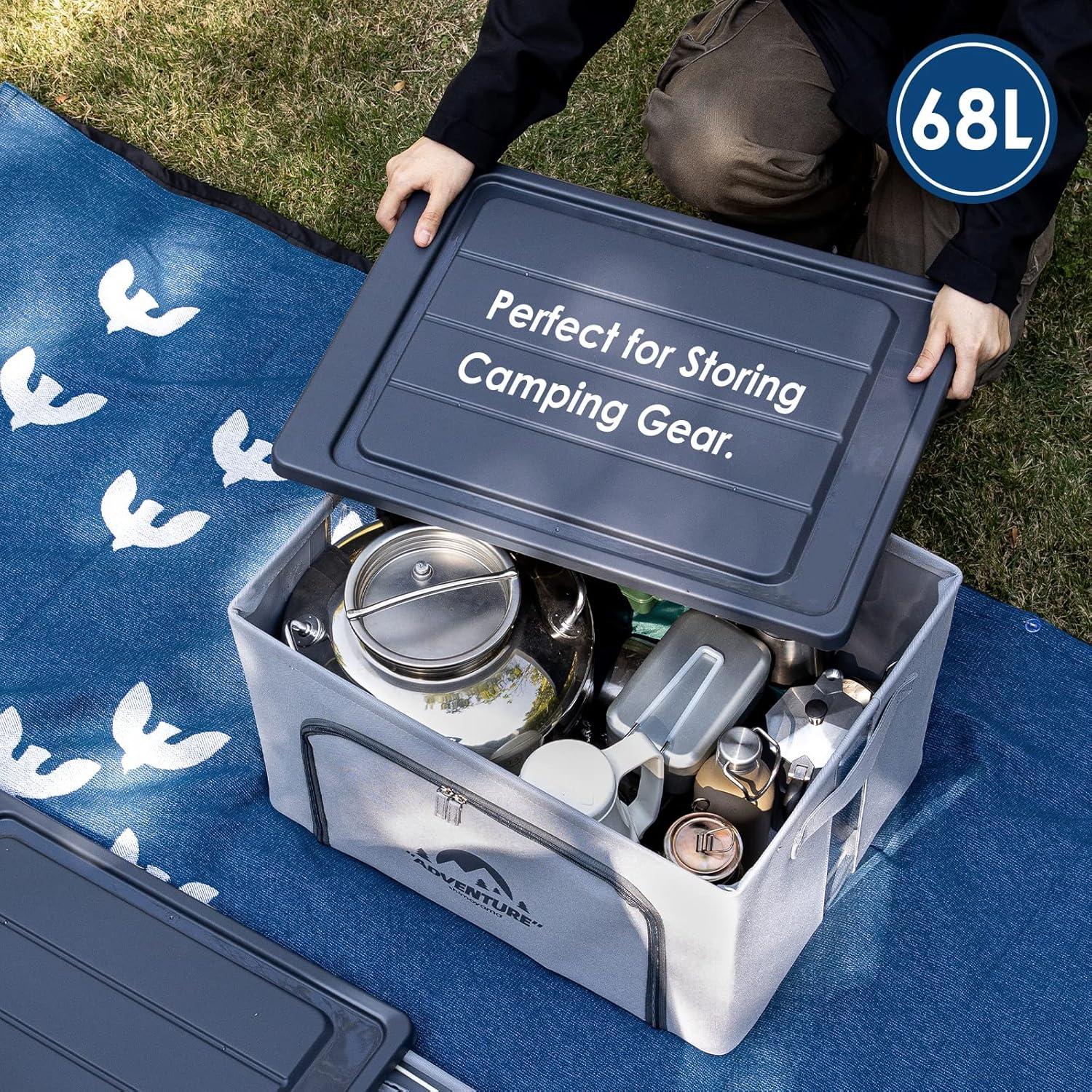 Organizador de Maletero SHIMOYAMA 68L Plegable con Tapa Gris