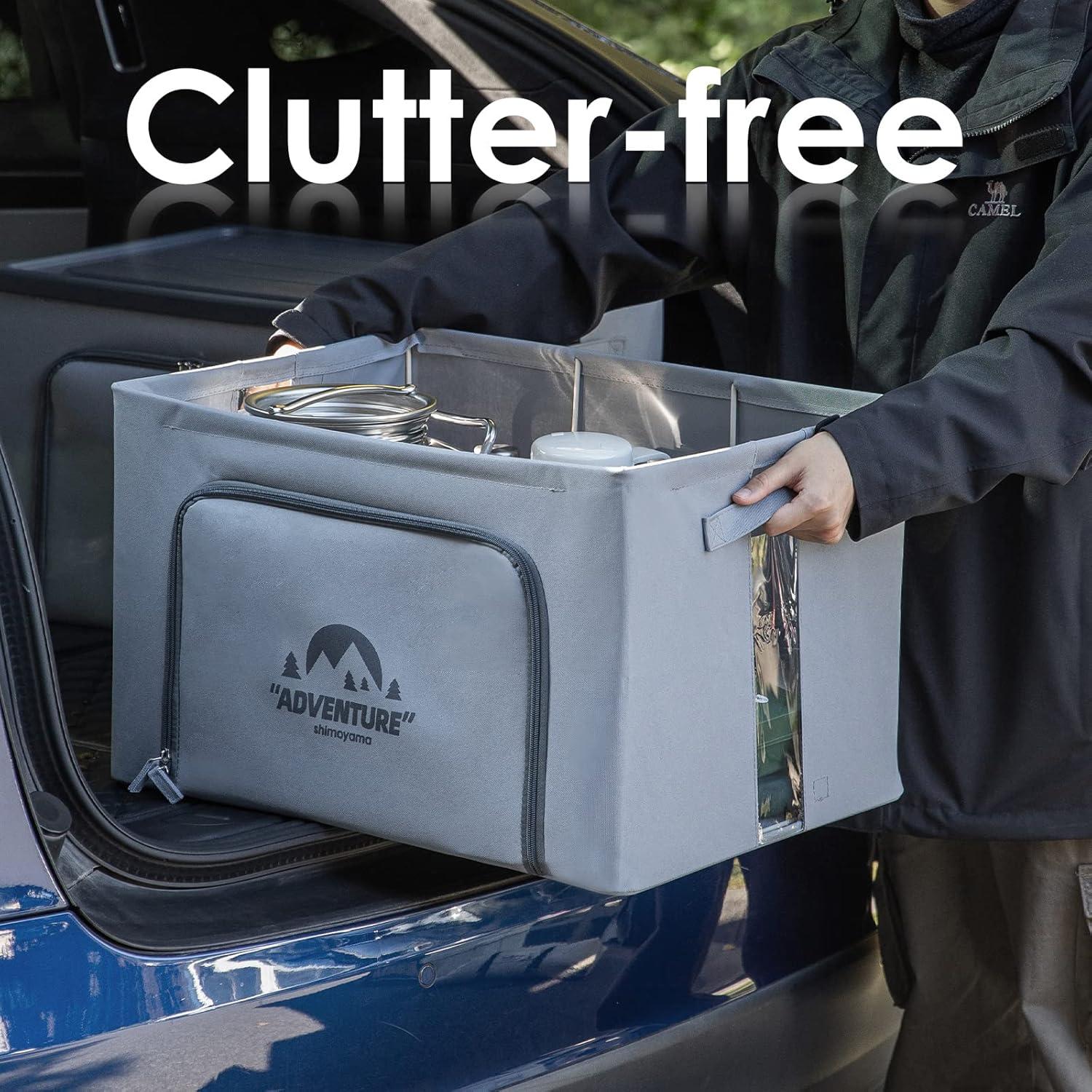 Organizador de Maletero SHIMOYAMA 68L Plegable con Tapa Gris