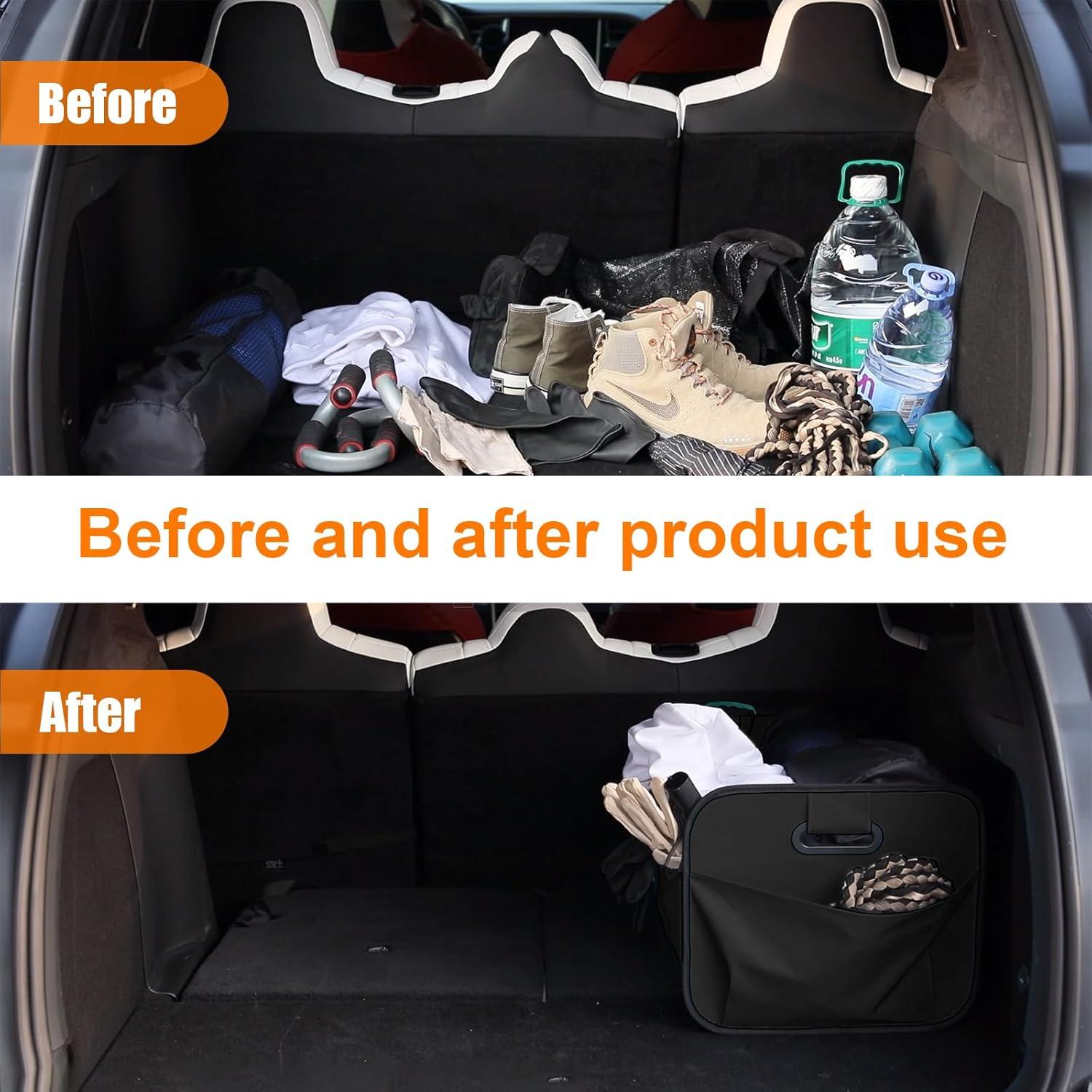 Organizador de Maletero de Coche Ziciner Plegable 61x38x30.5cm