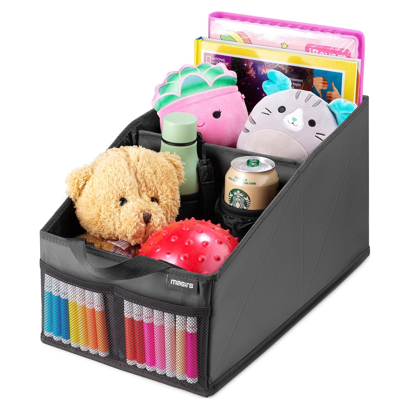 Organizador de Asiento Trasero Masirs Plegable Negro 43x25cm