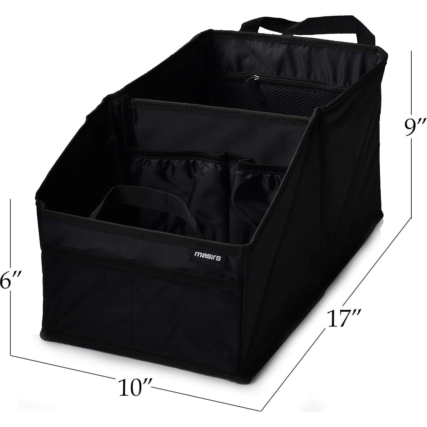 Organizador de Asiento Trasero Masirs Plegable Negro 43x25cm