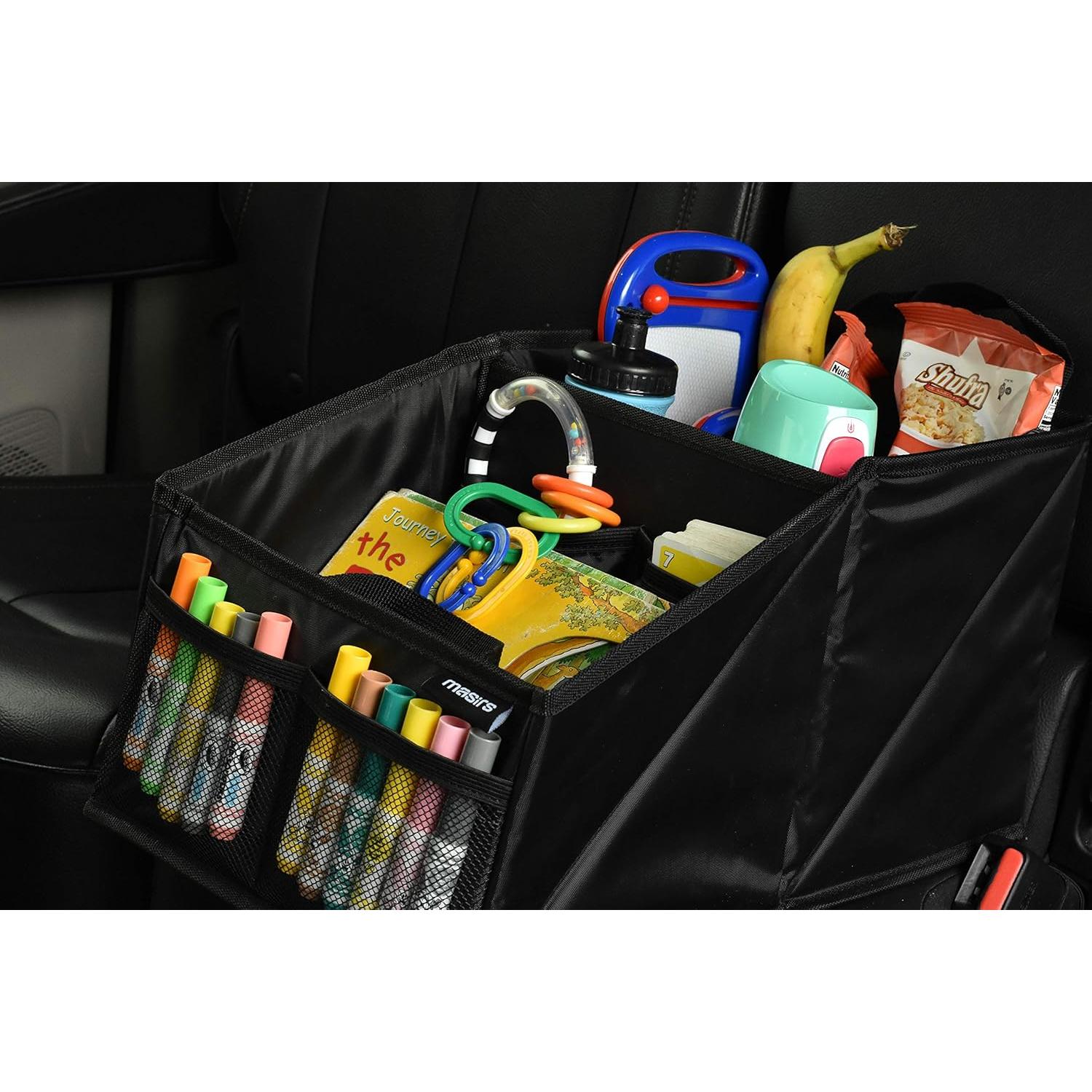 Organizador de Asiento Trasero Masirs Plegable Negro 43x25cm