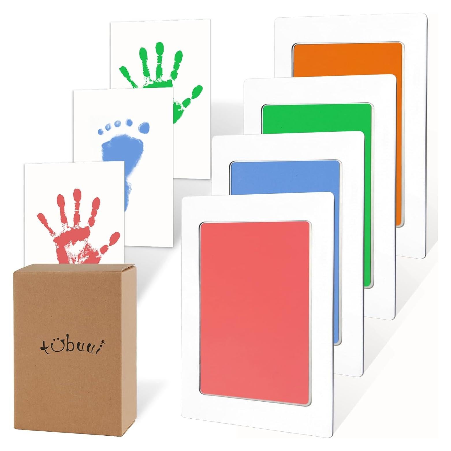 Kit de Huellas de Bebé Clean Touch 4 Paquetes Sin Tinta