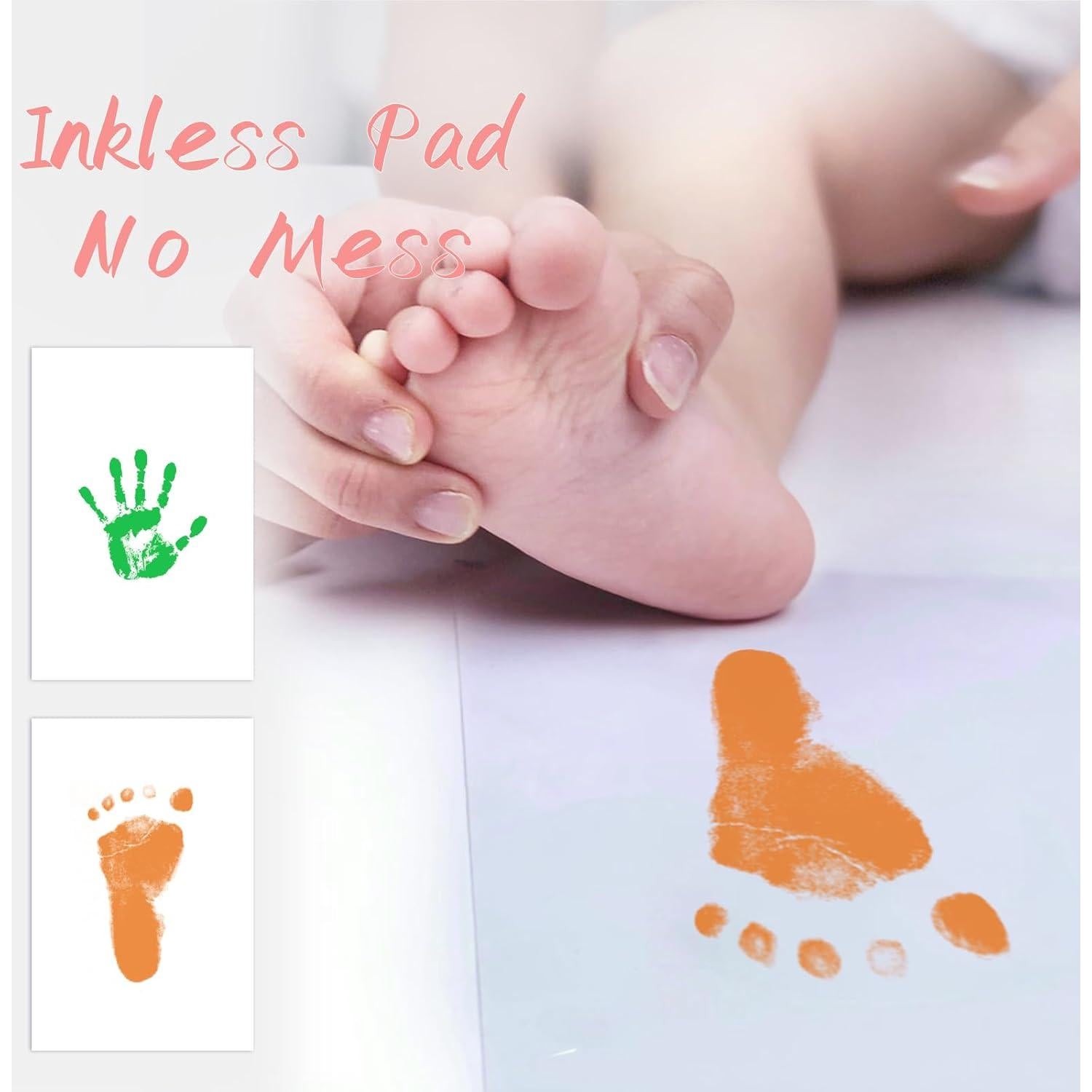 Kit de Huellas de Bebé Clean Touch 4 Paquetes Sin Tinta